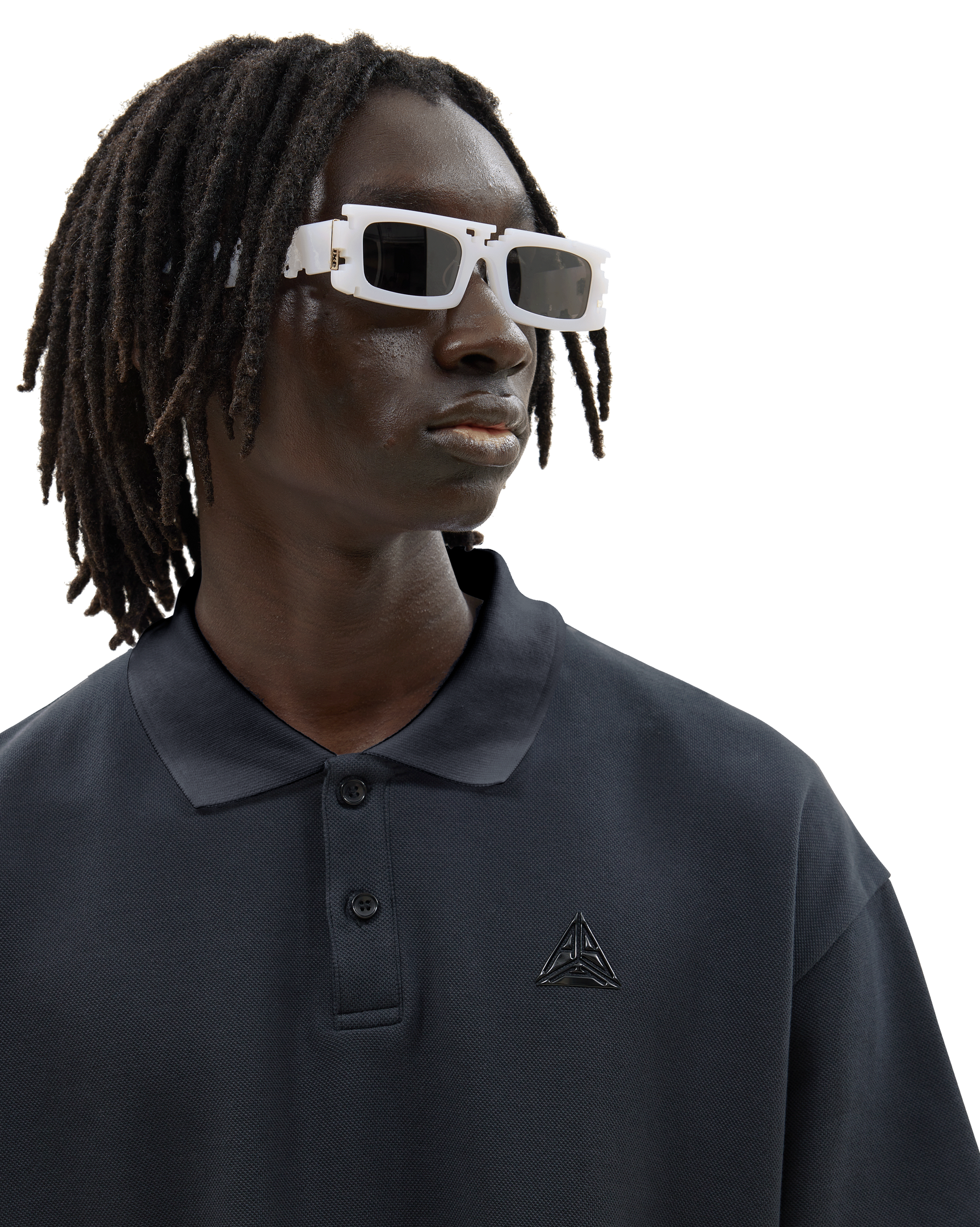 Triangle Logo Polo Shirt Black