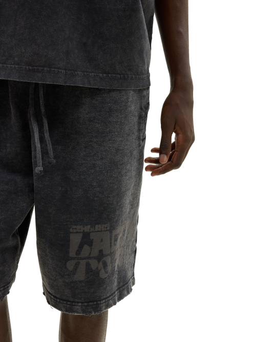 Vintage Wash Shorts Black