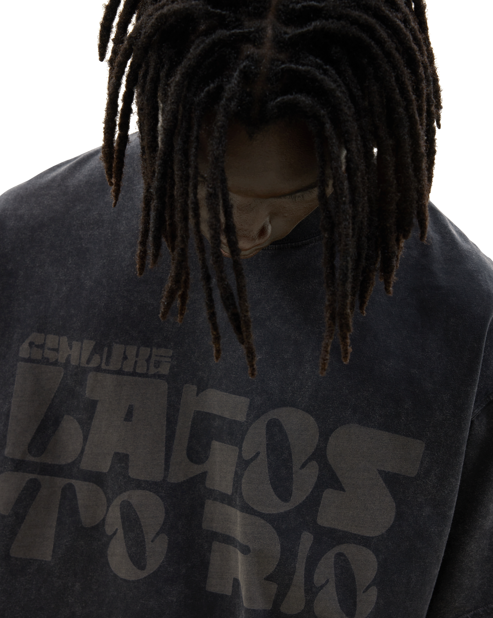 Ashluxe Vintage Acid Wash T-Shirt Black