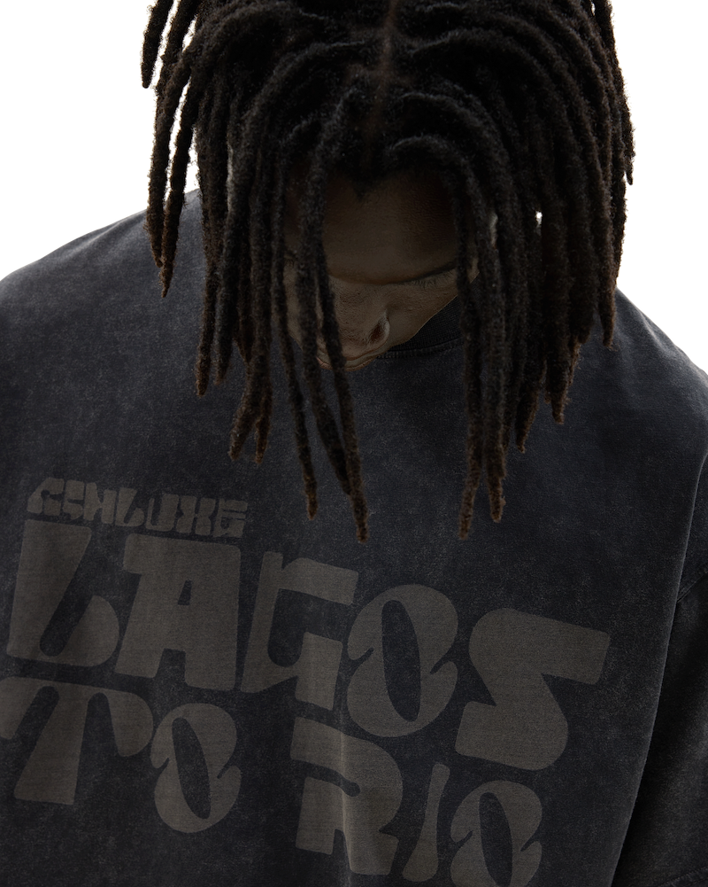 Ashluxe Vintage Acid Wash T-Shirt Black