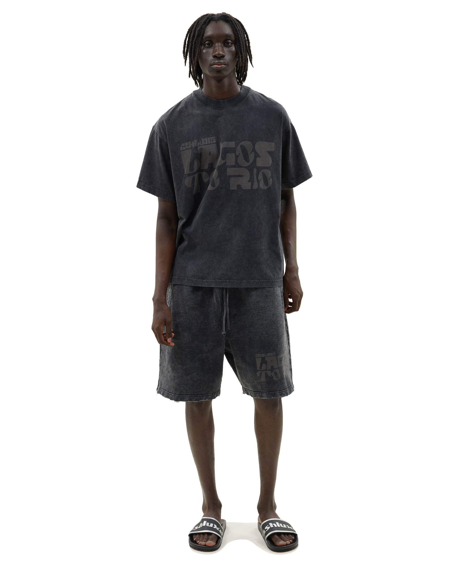 Ashluxe Vintage Acid Wash T-Shirt Black