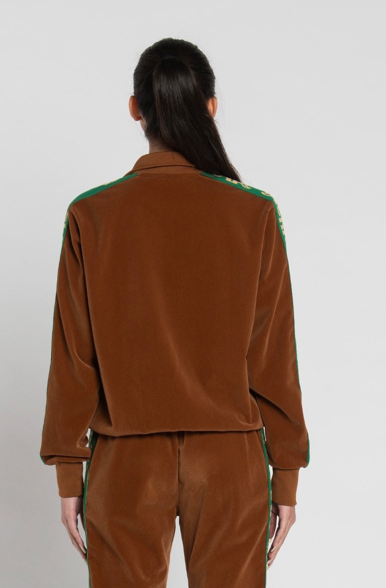 Ashluxe Paradise Brown Track Jacket