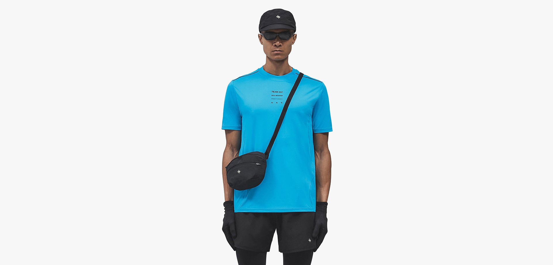 247 Trail T-shirt Blue | Gym & Running T-shirt | REPRESENT