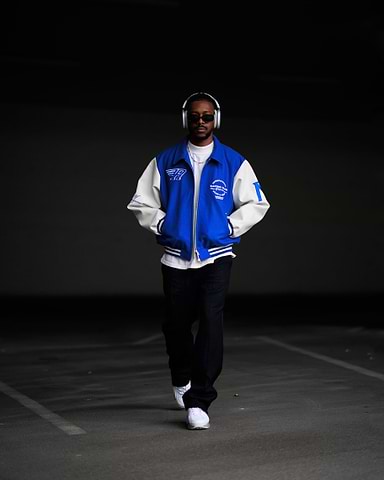 Blue Varsity Jacket Outfit