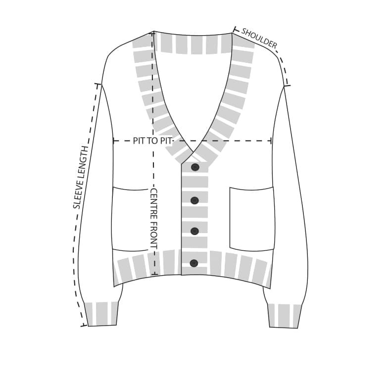 Cardigan size sale