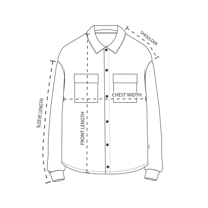 Size Chart MLM2407 Check Flannel Shirt REPRESENT CLO