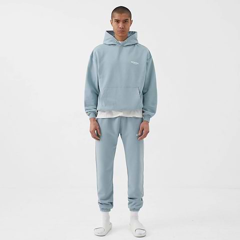 Blue sweatpants outfit cheap