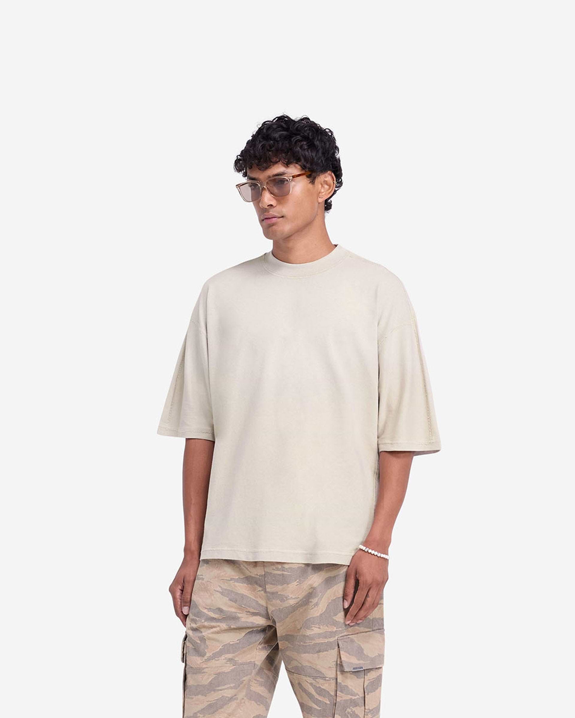 Stepped Hem T-Shirt - Avena