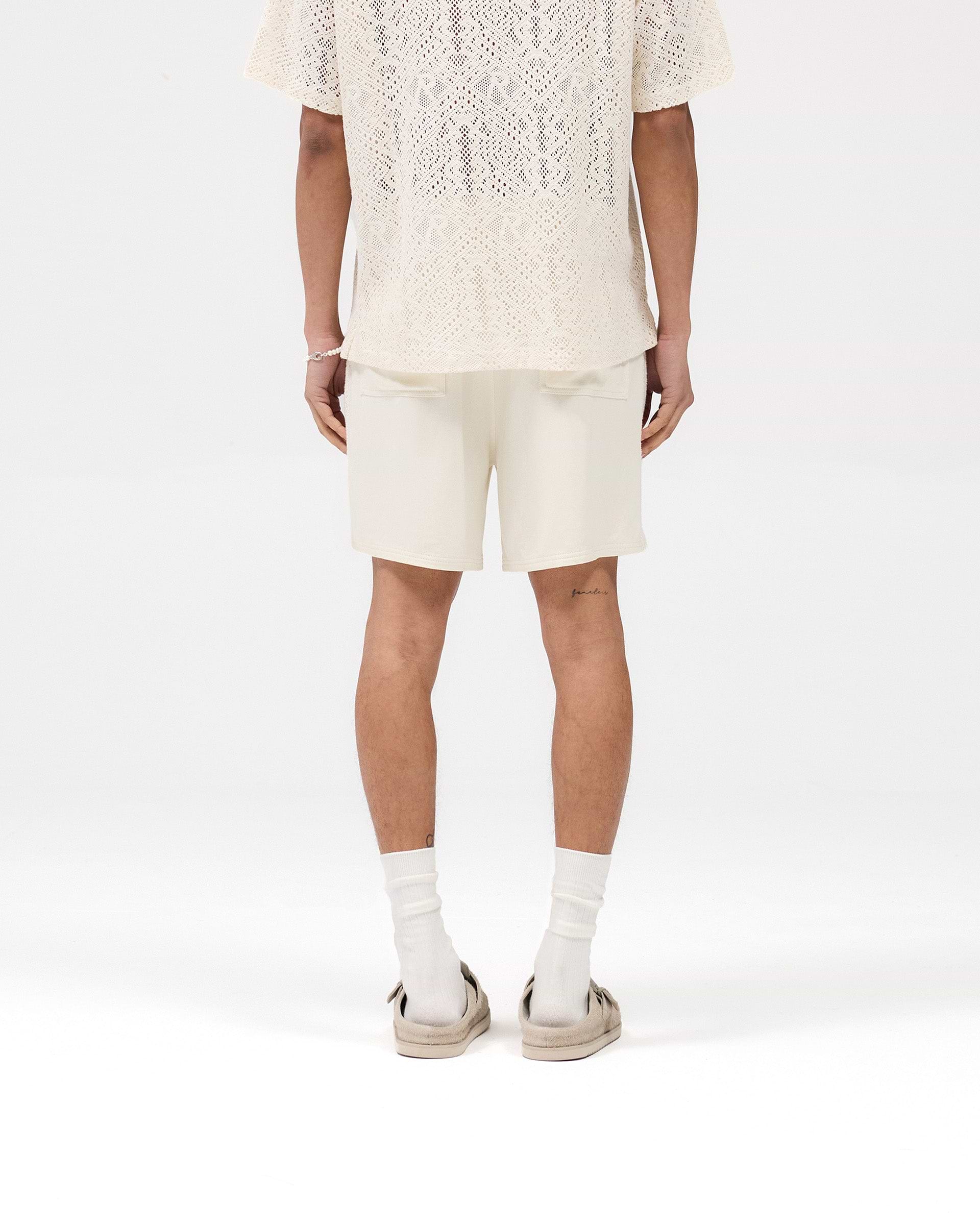 Knitted Panel Short - Antikweiß
