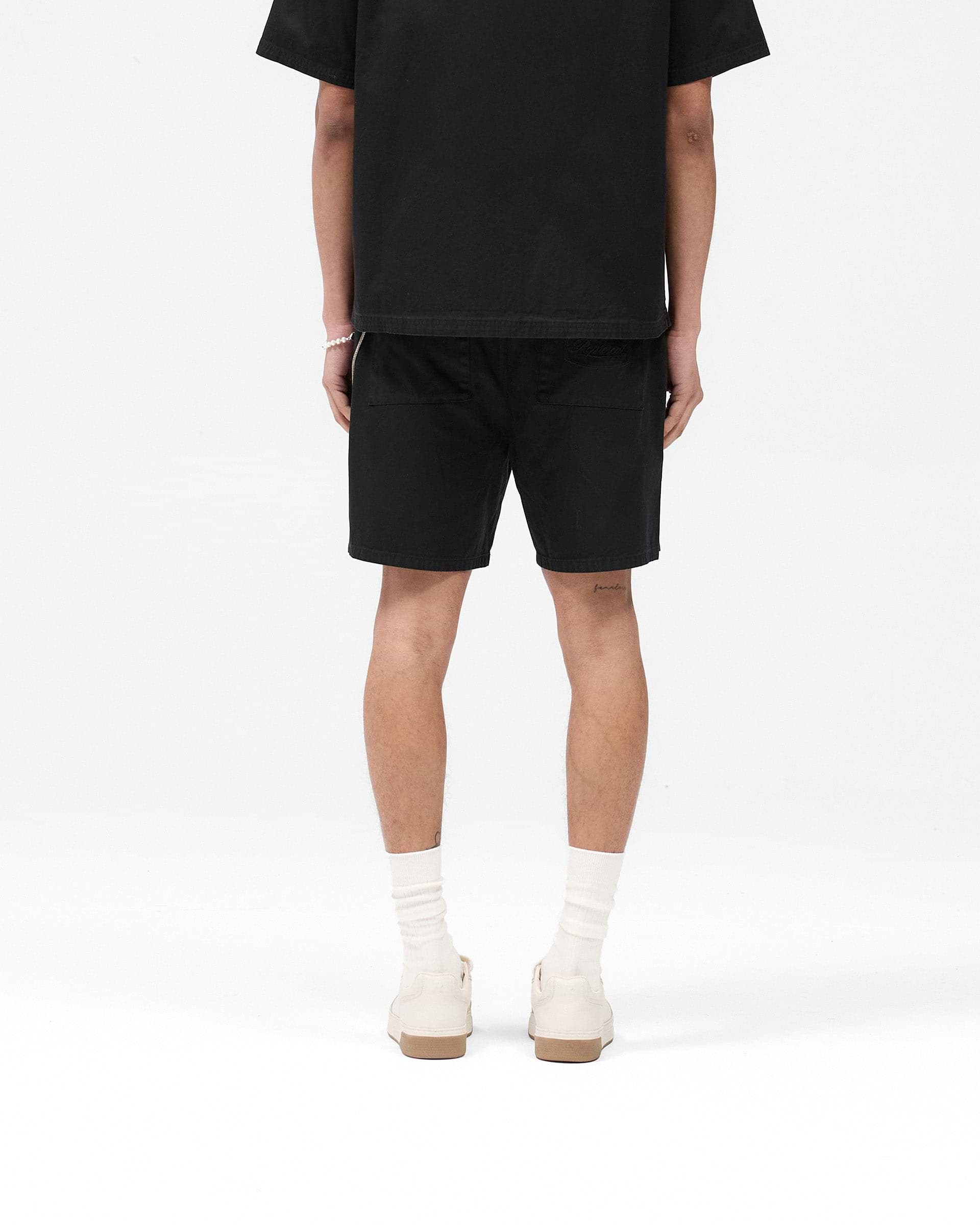 Cotton Tailored Short - Tiefschwarz