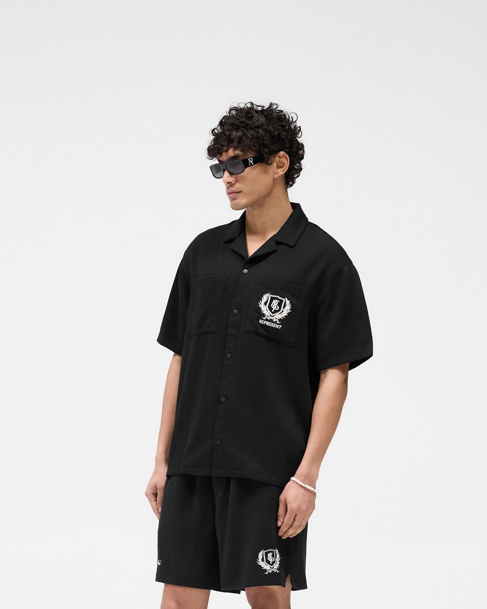 Represent Crest Shirt - Tiefschwarz