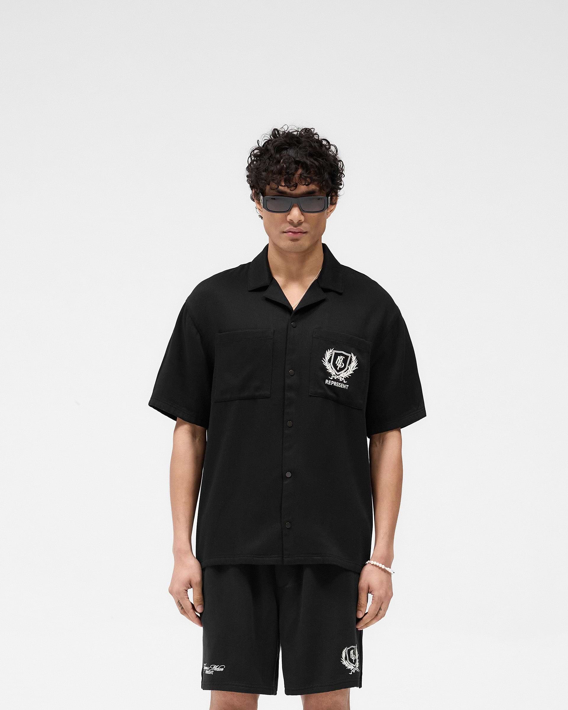 Represent Crest Shirt - Tiefschwarz