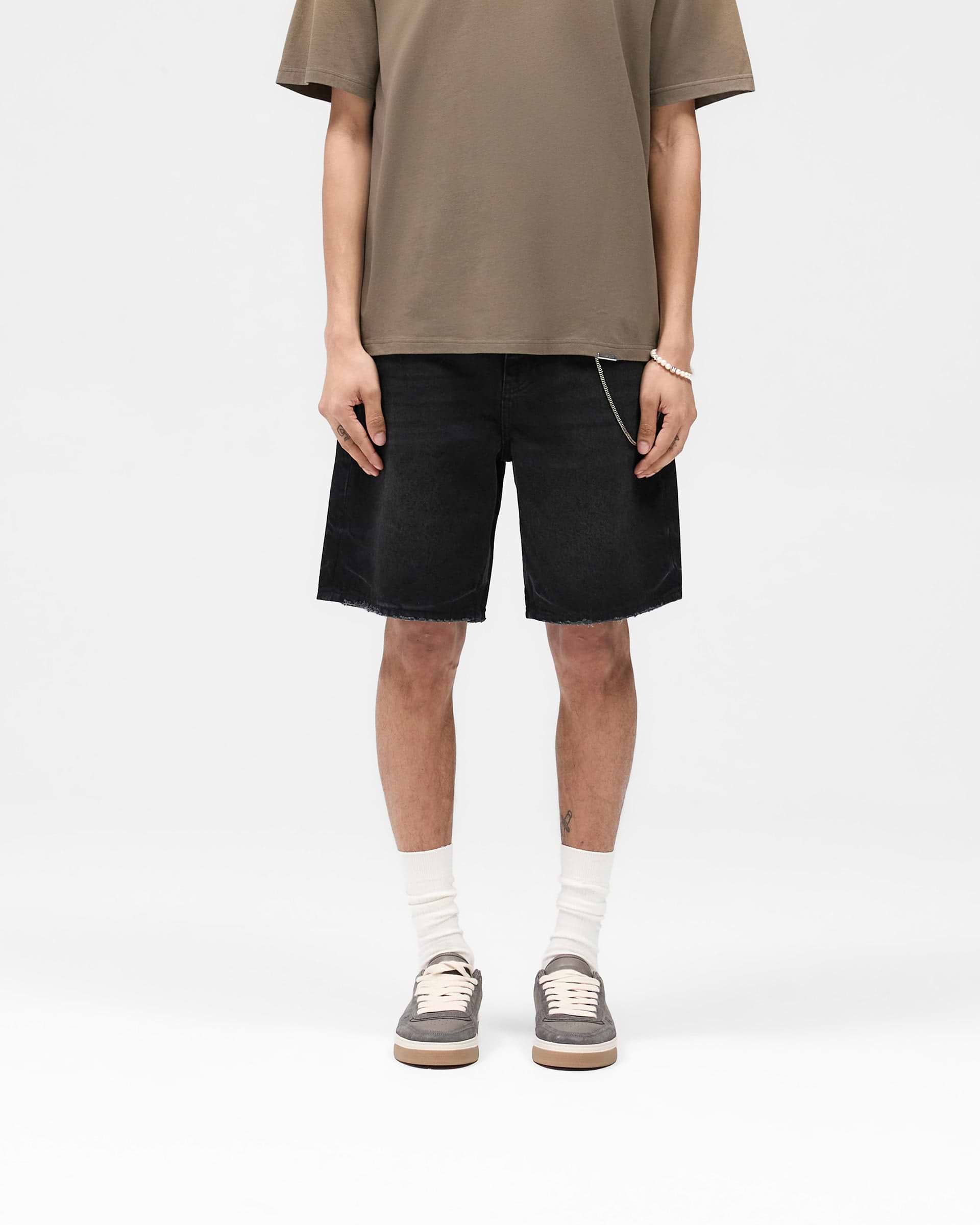 R10T Shorts Vaqueros de Corte Sastre - Negro