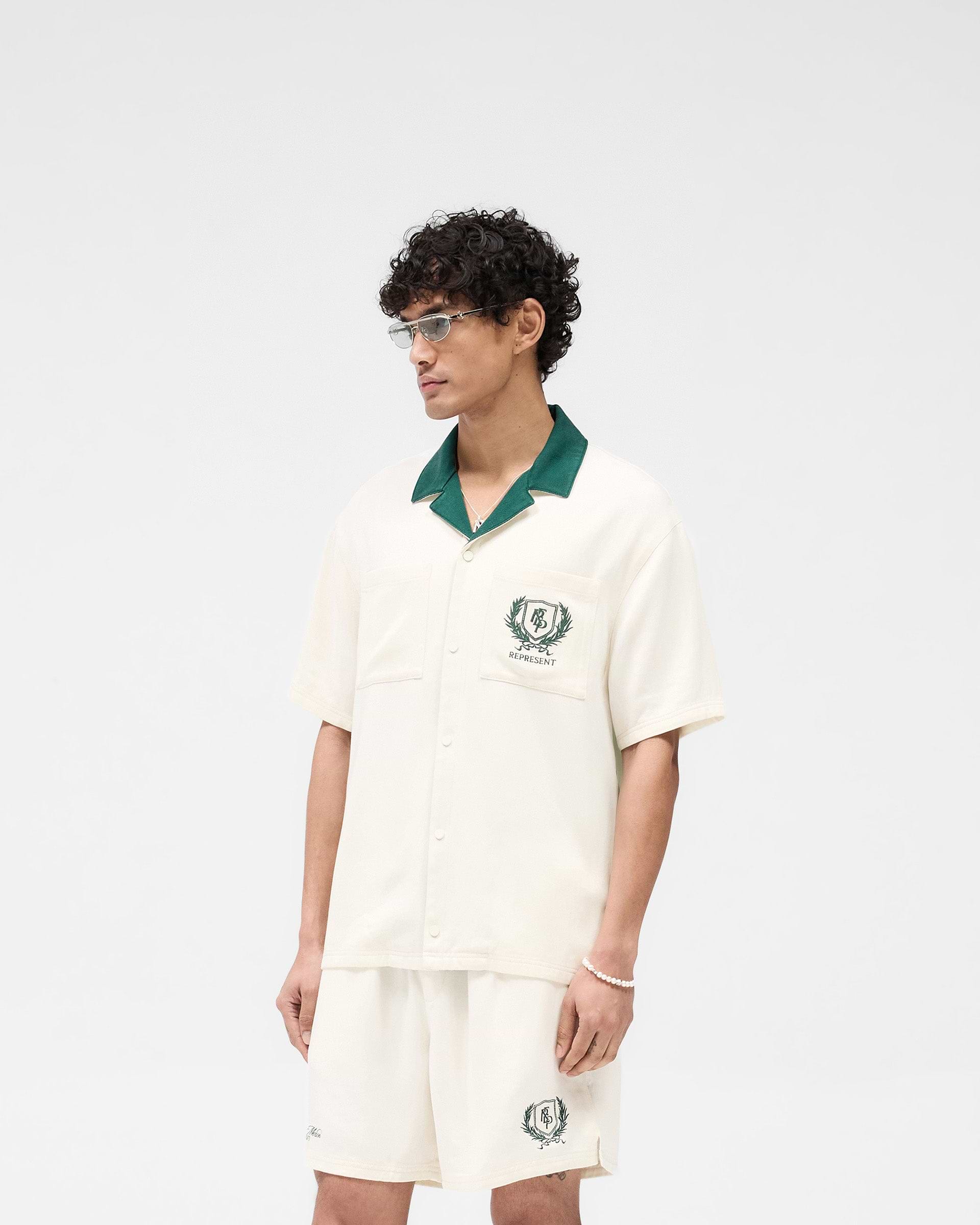 Represent Crest Shirt - Antikweiß