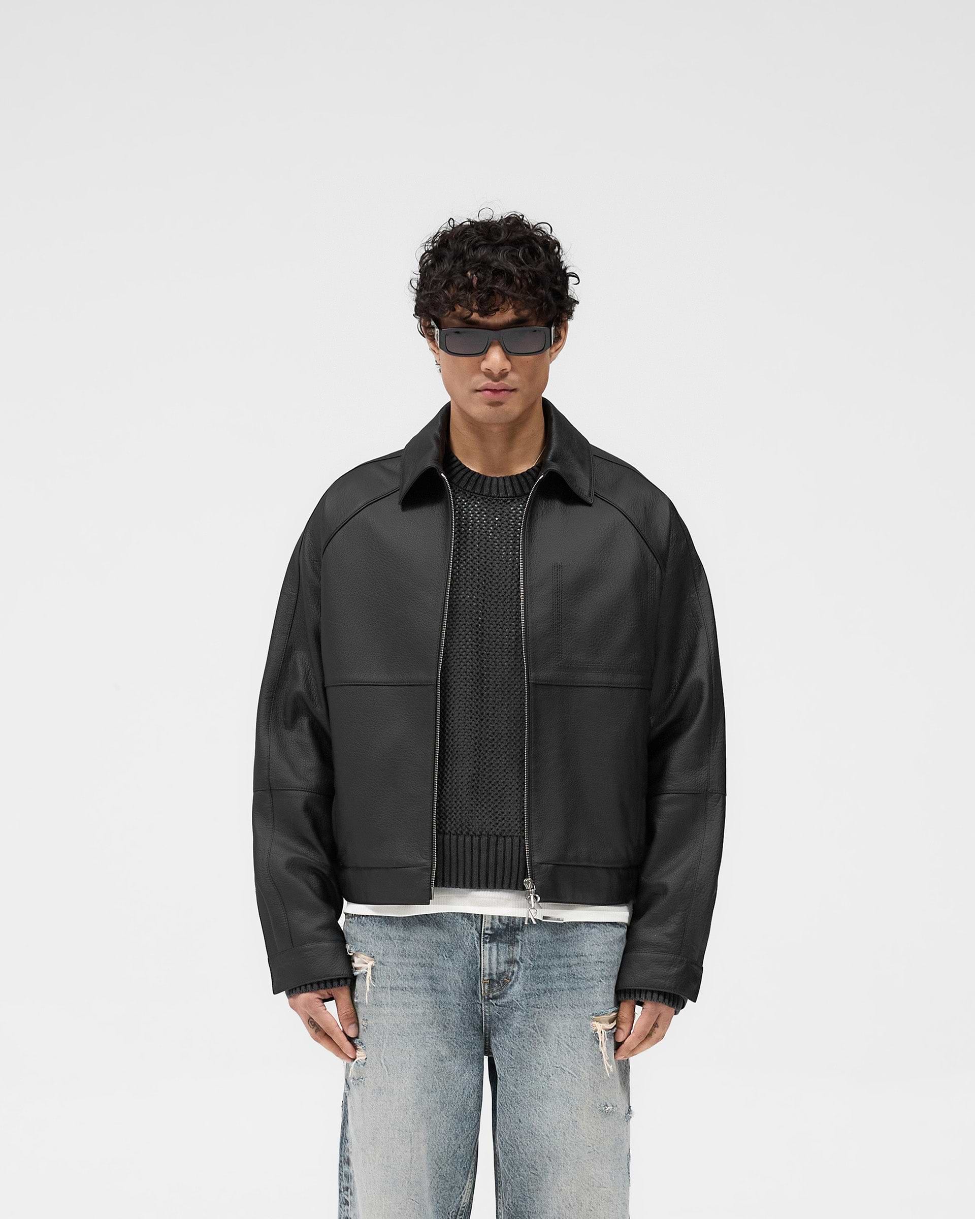 Overdrive Leather Jacket - Schwarz