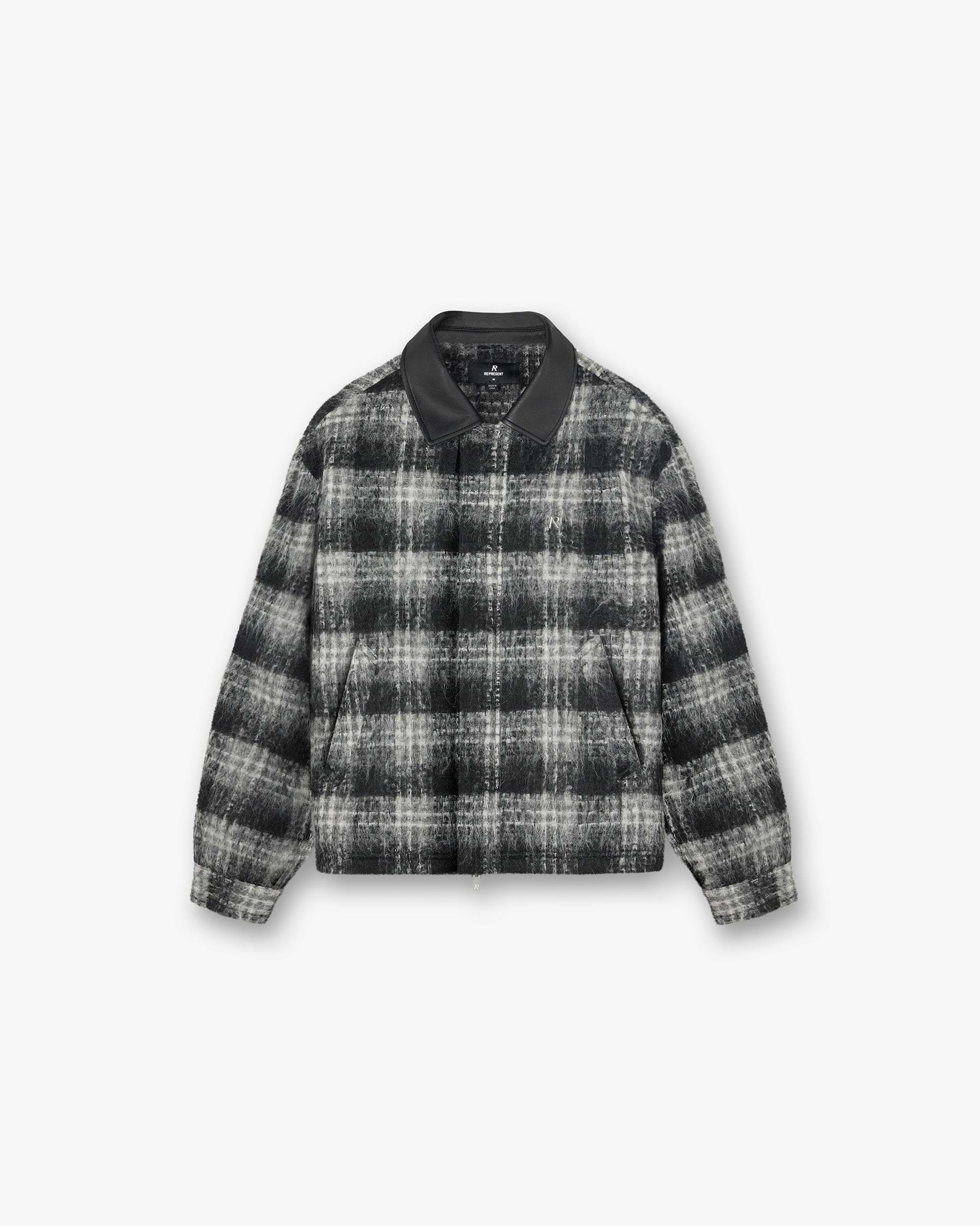 Flannel Check Overshirt - Schwarz