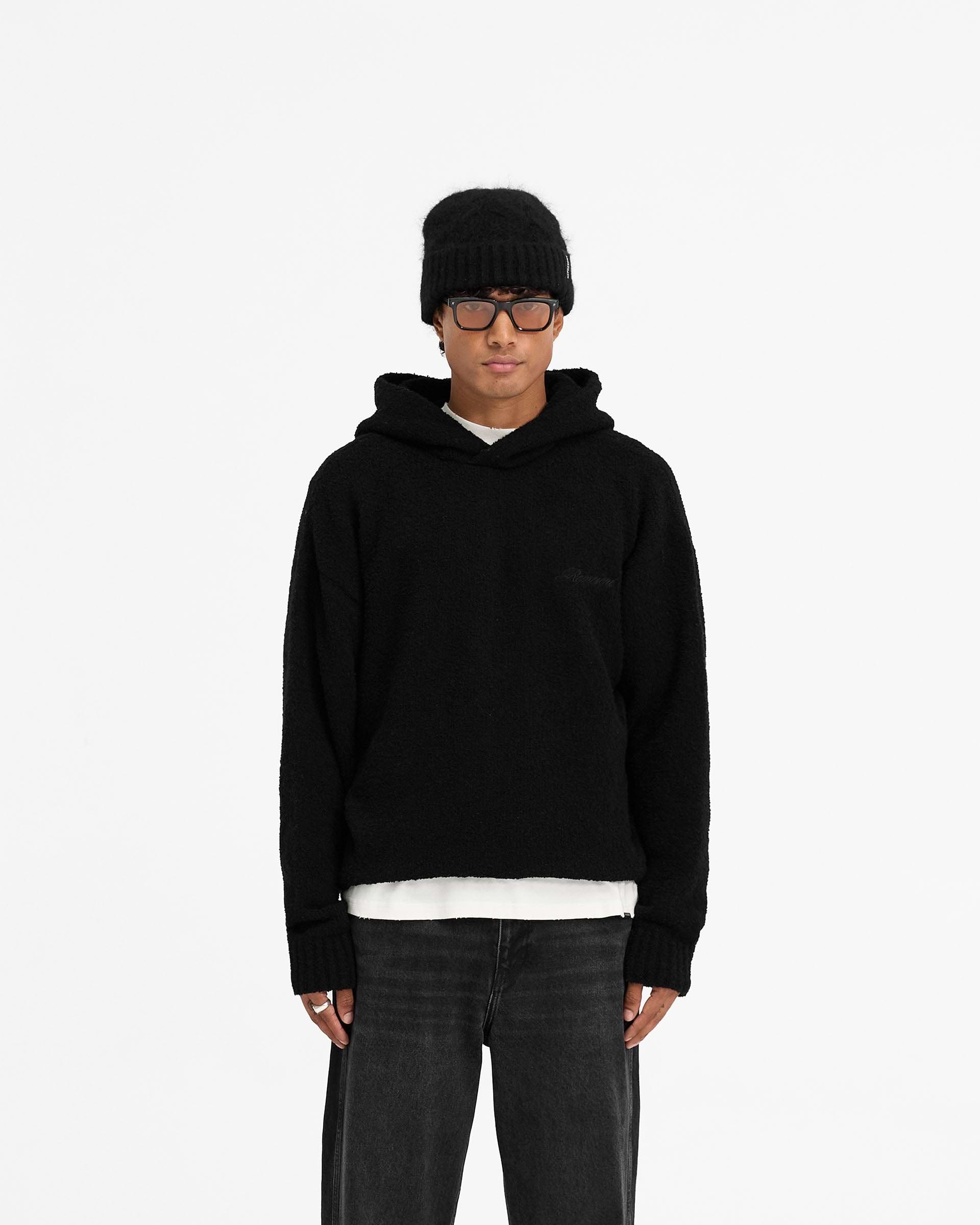 Heavy Boucle Hoodie - Negro