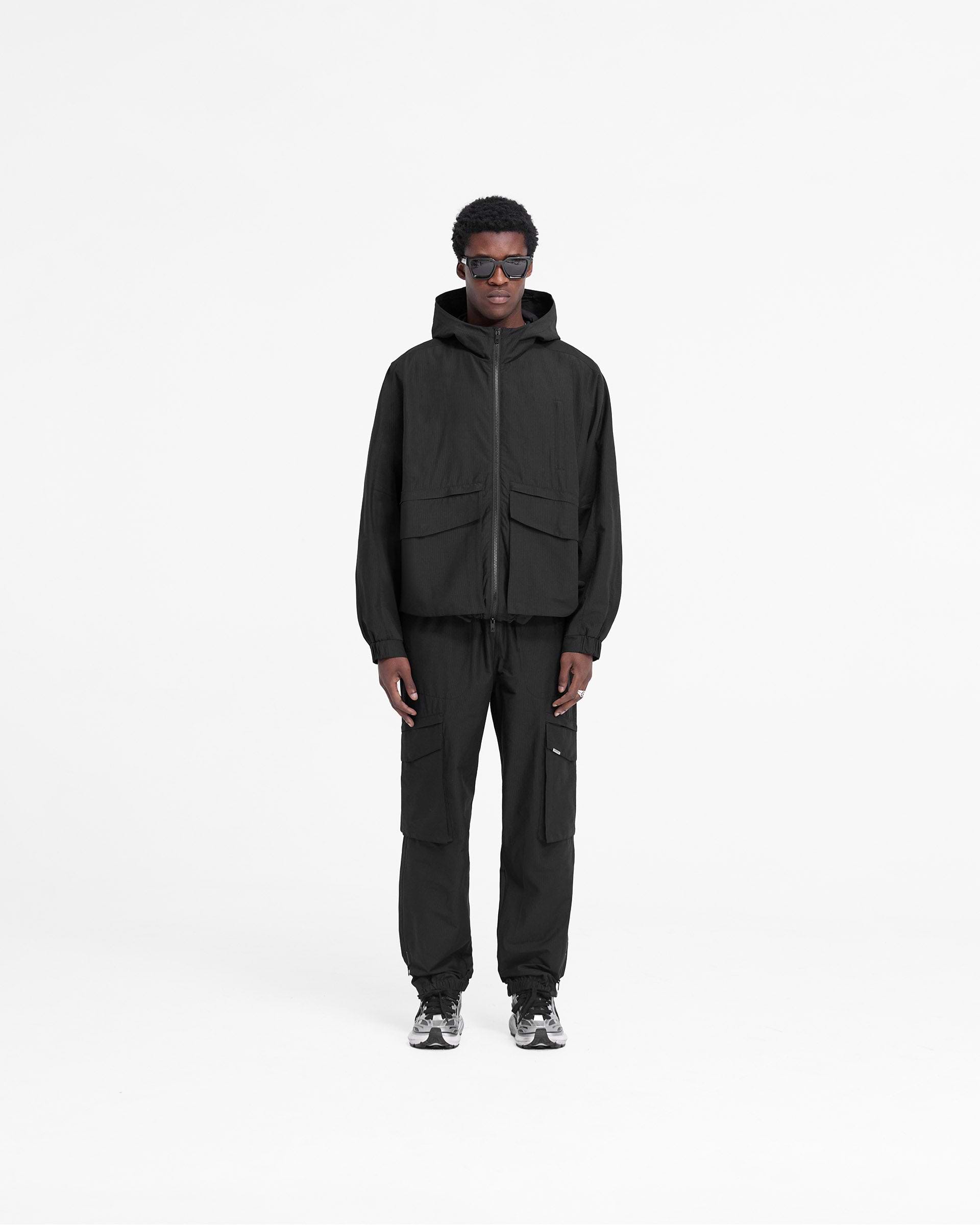 Tech Cargo Jacket - Negro Jet