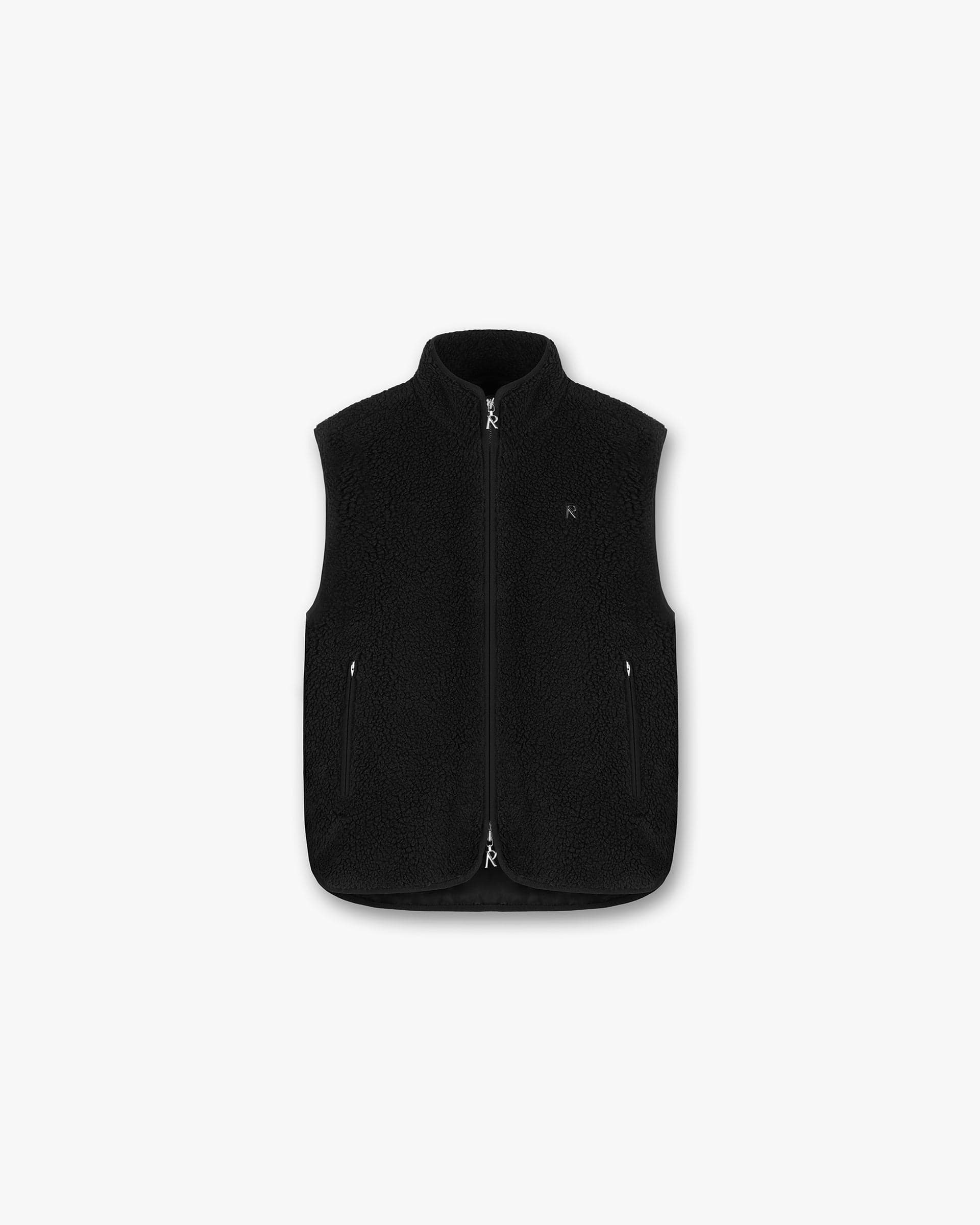 Fleece Gilet - Schwarz