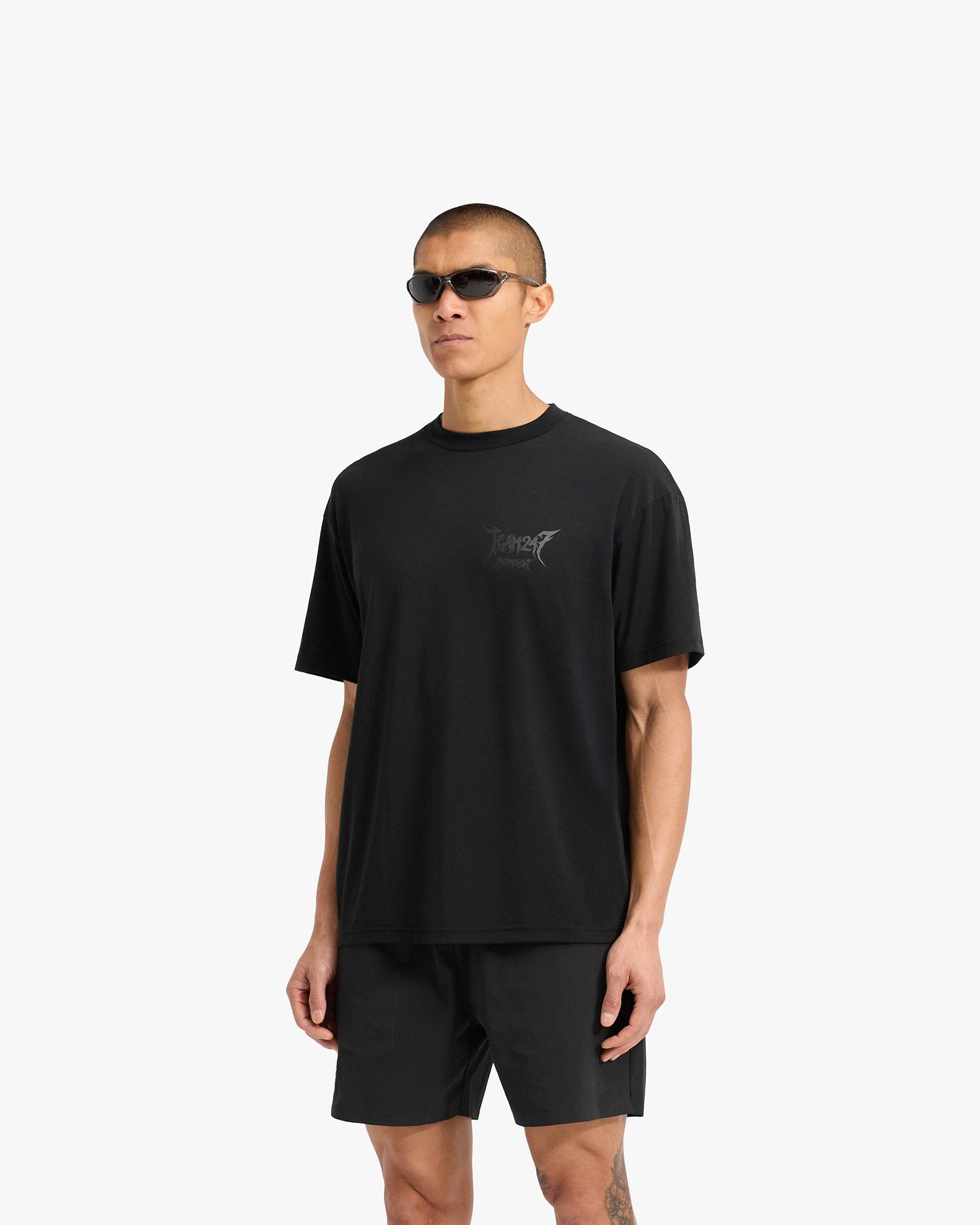Team 247 X END Oversized T-Shirt - Noir Profond