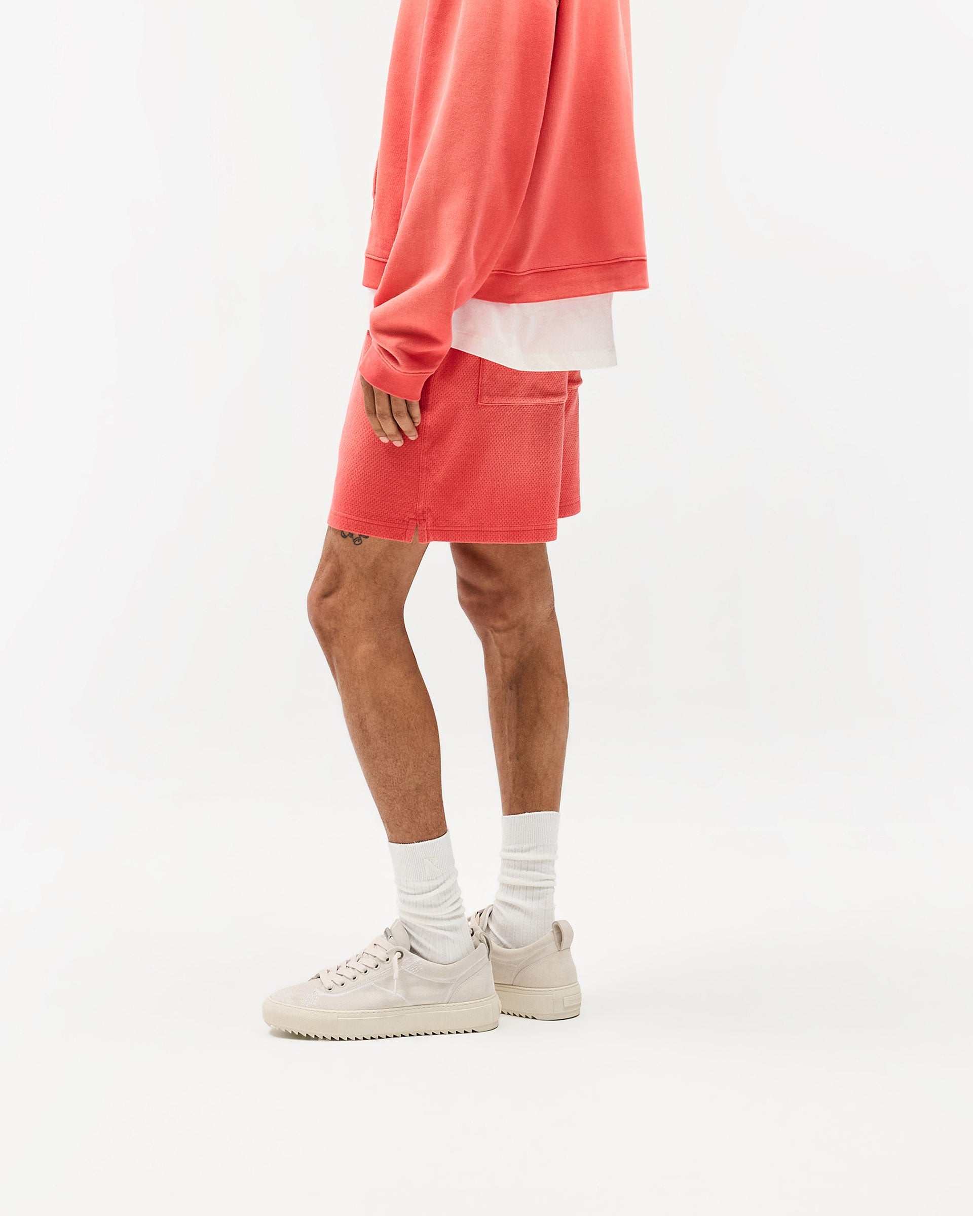 Initial Mesh Shorts - Vintage Red
