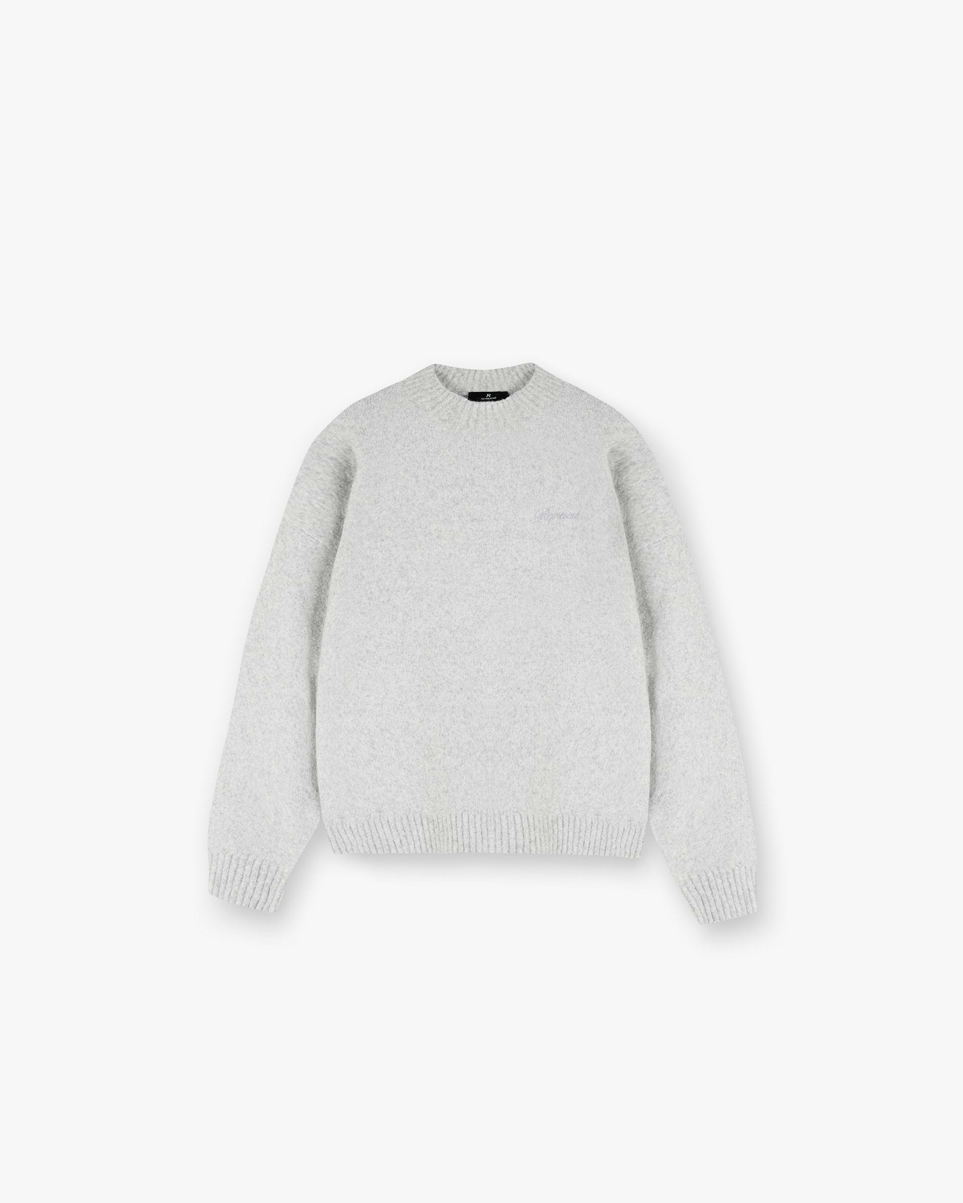 Pull en maille chinée - Gris Glace Chiné