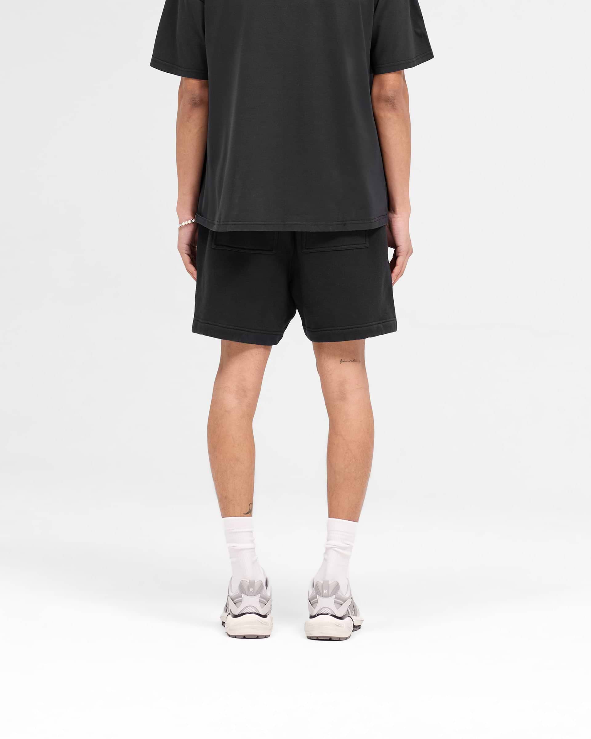 Rep Applique Shorts - Off Black