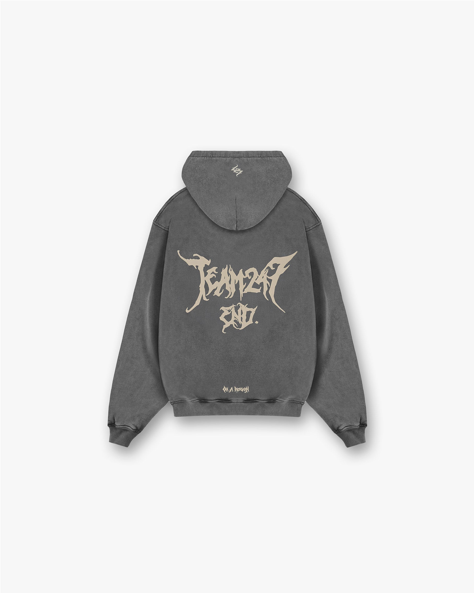 Team 247 X END Oversized Hoodie - Gris délavé