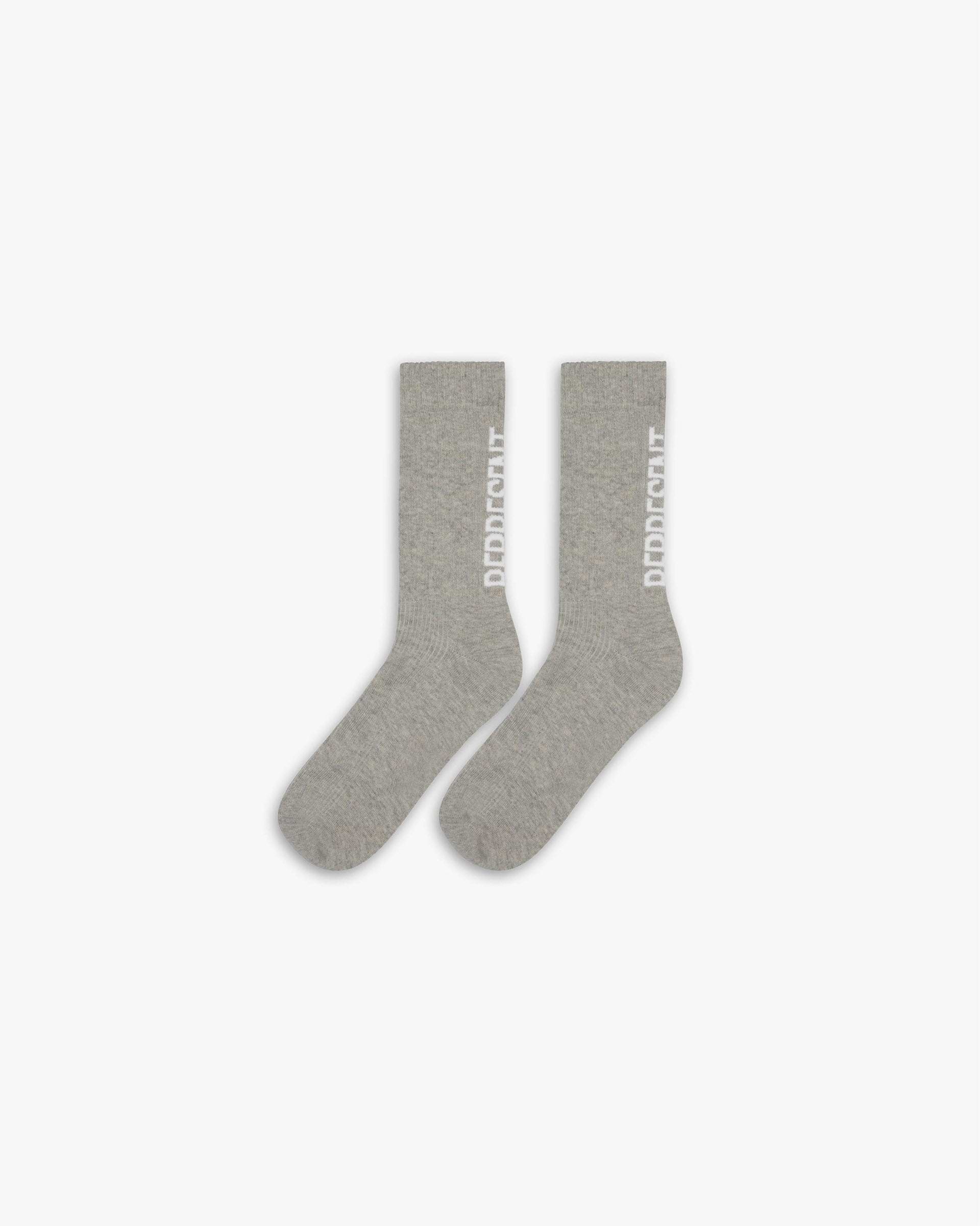 Represent Logo Socks - Eisgrau Meliert