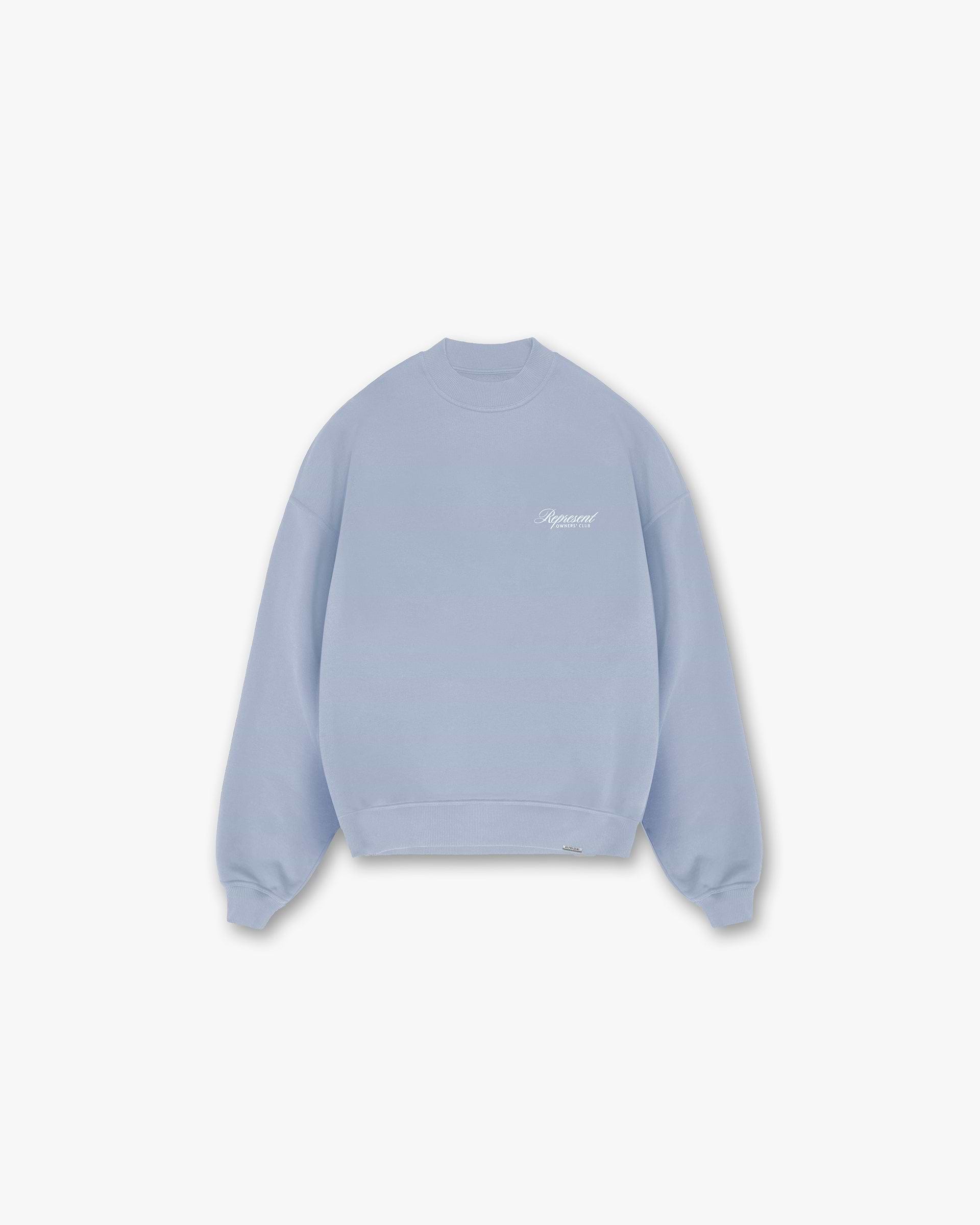 Represent Owners Club Script Sweater - Staubiges Blau
