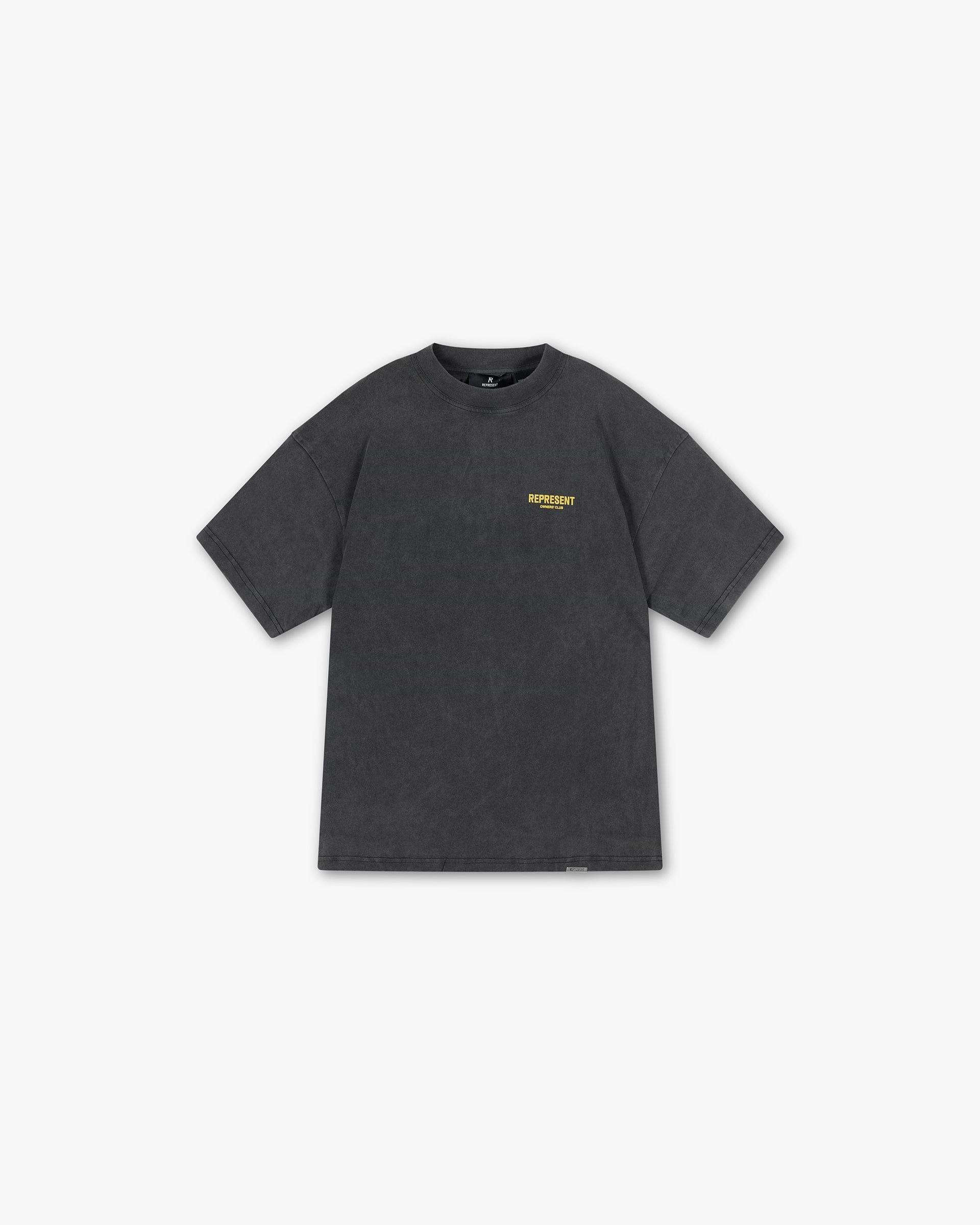 Represent Owners Club T-Shirt - Vintage Grau Gelb