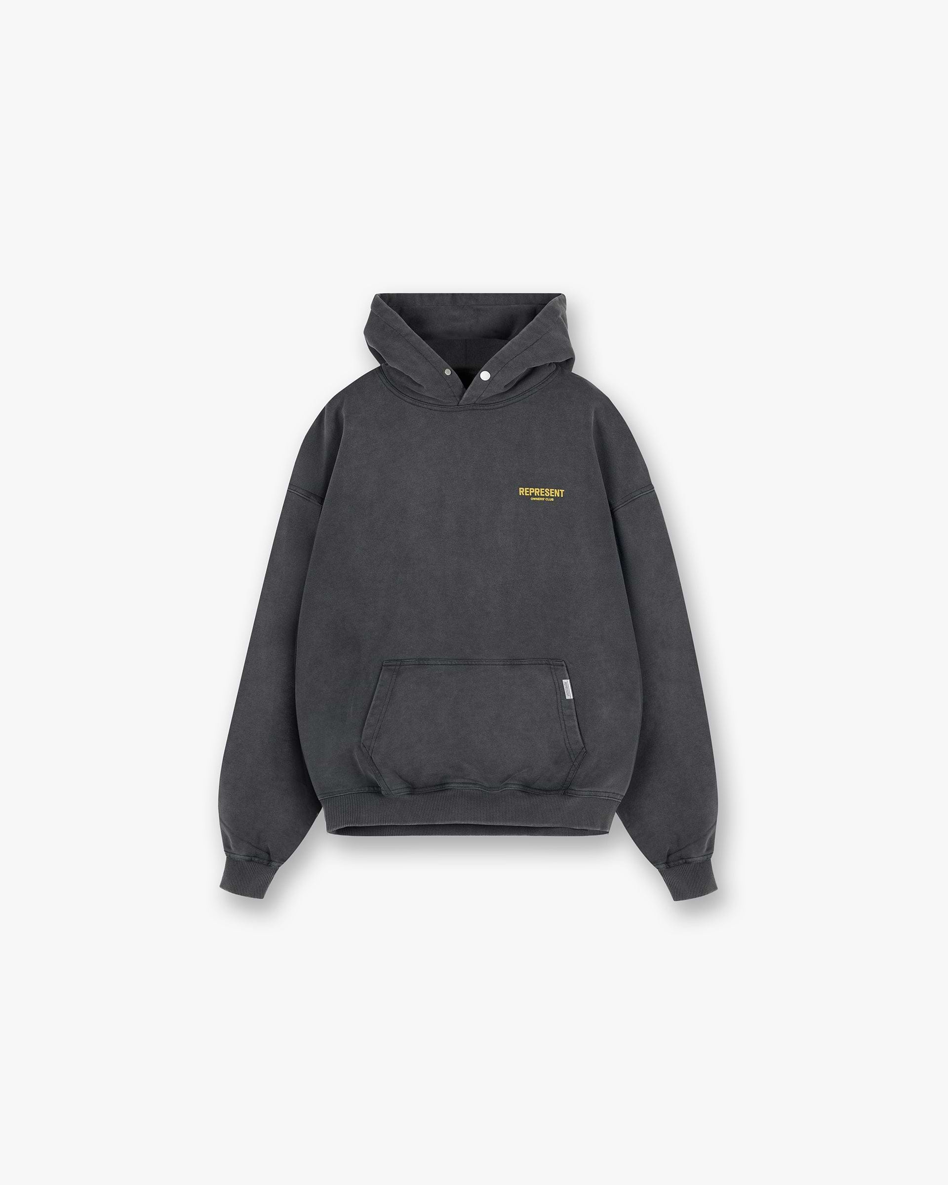 Represent Owners Club Hoodie - Vintage Grey Yellow