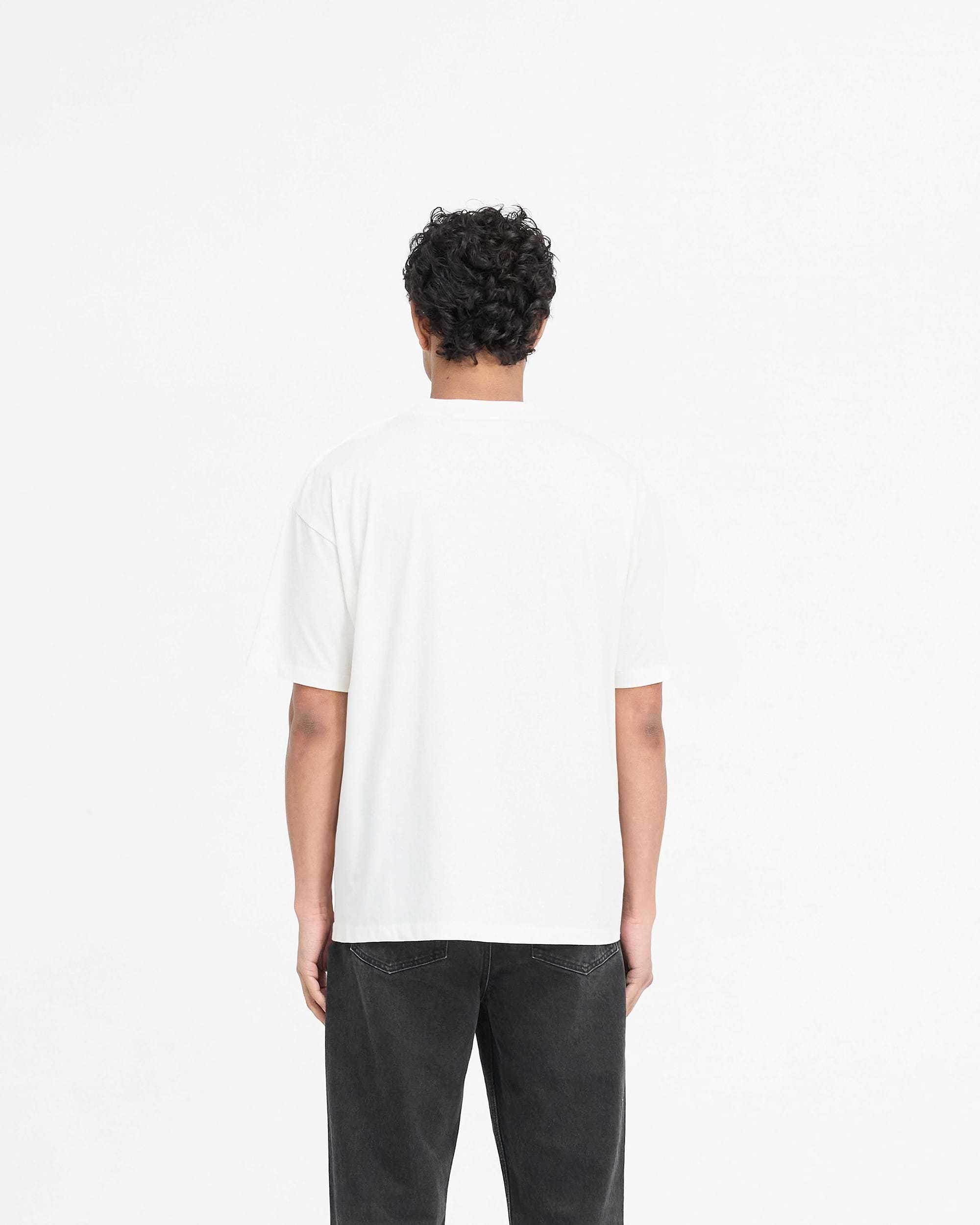 Metal Initial R T-Shirt - Blanco Liso