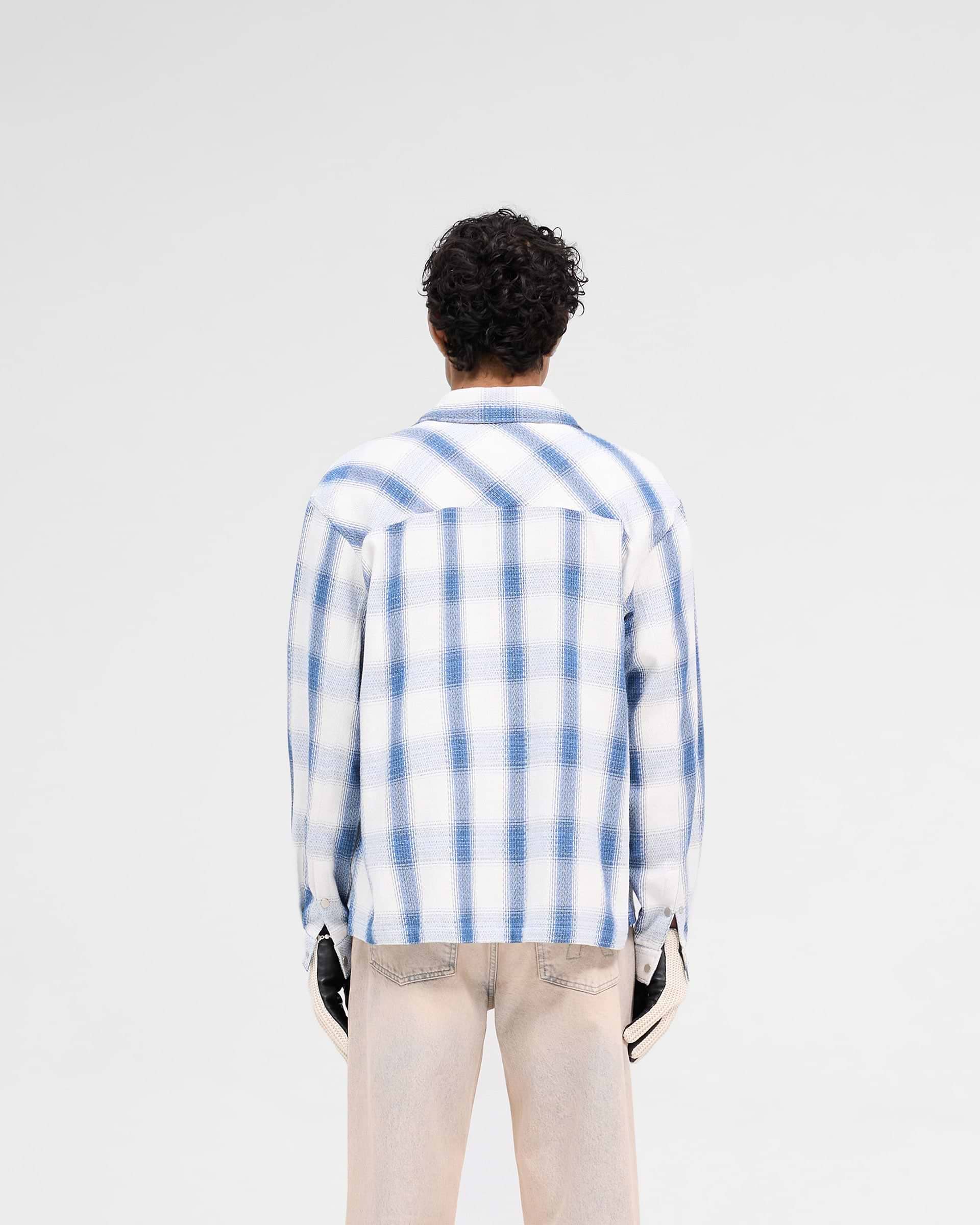 Season Flannel Shirt - Mittelblau