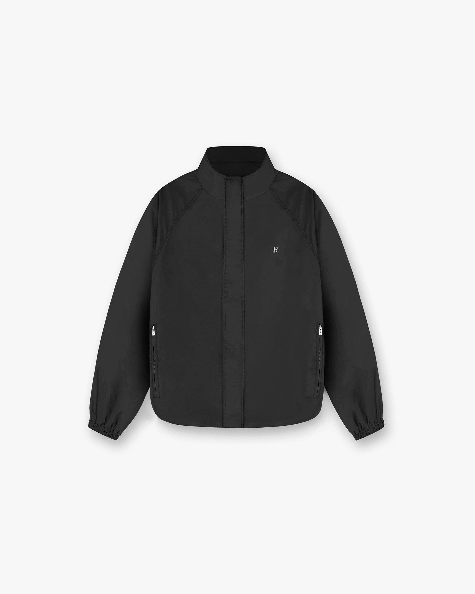 Funnel Neck Jacket - Schwarz