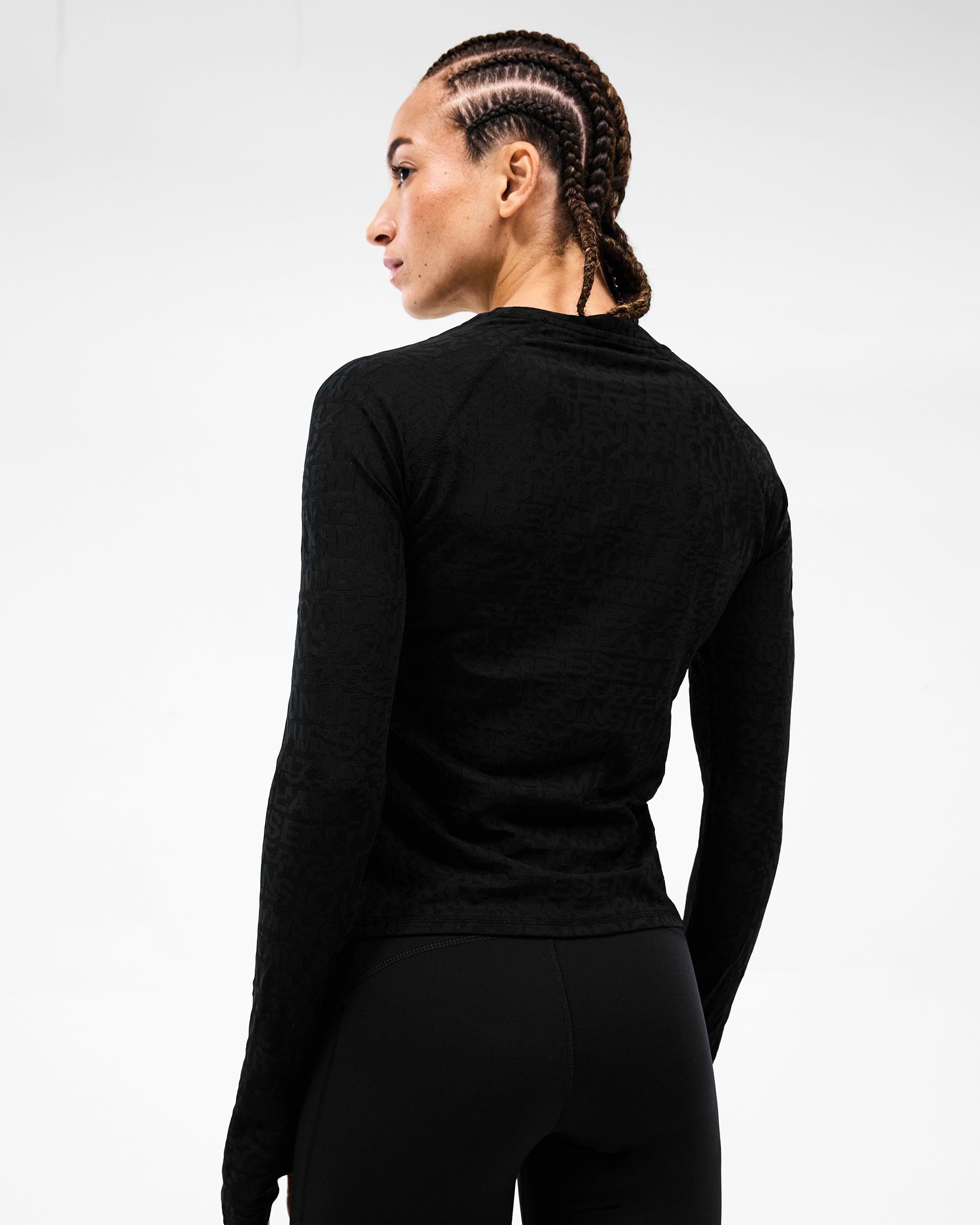 247 Performance Burnout Long Sleeve - Black