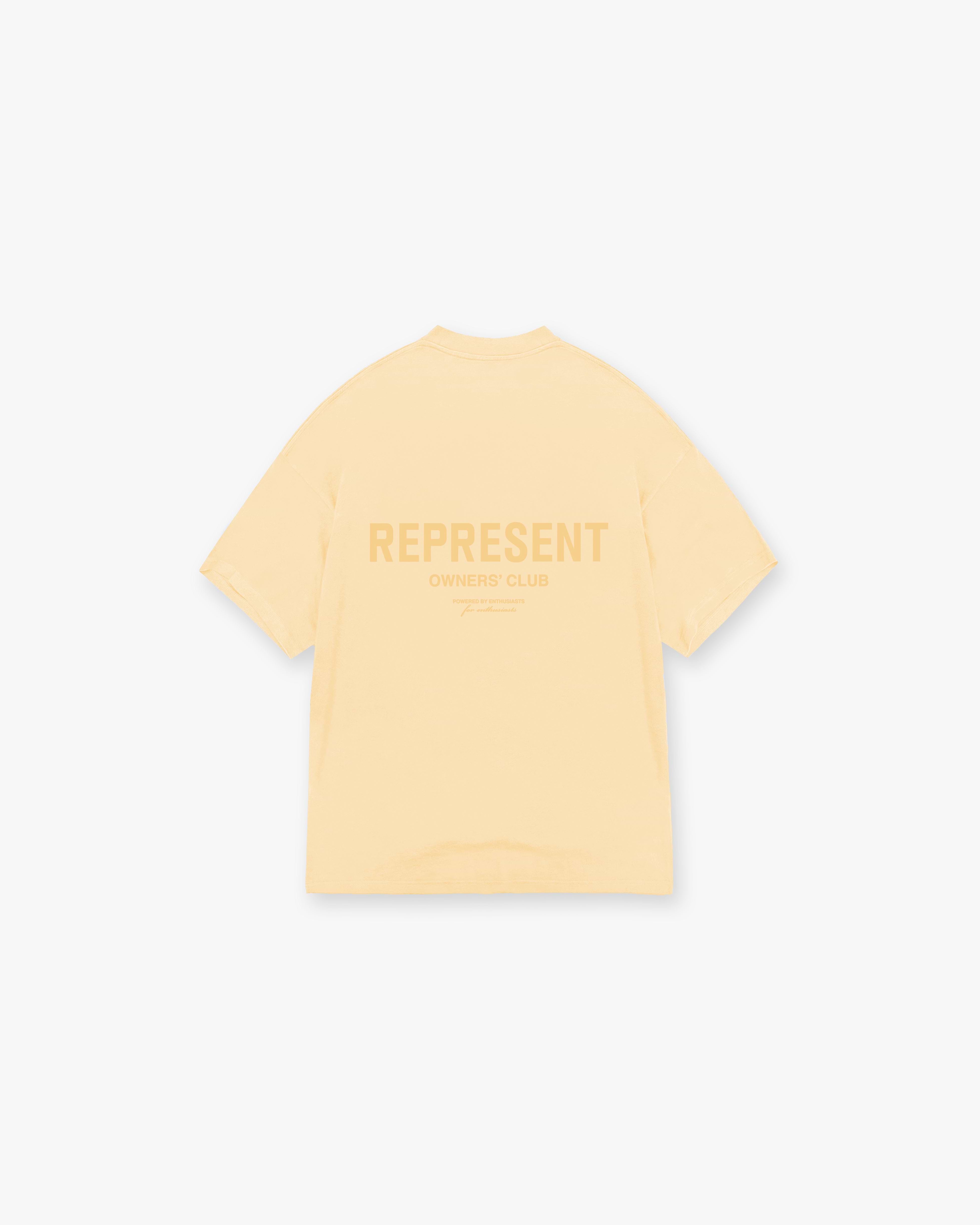 Represent Owners Club T-Shirt - Pastel Yellow