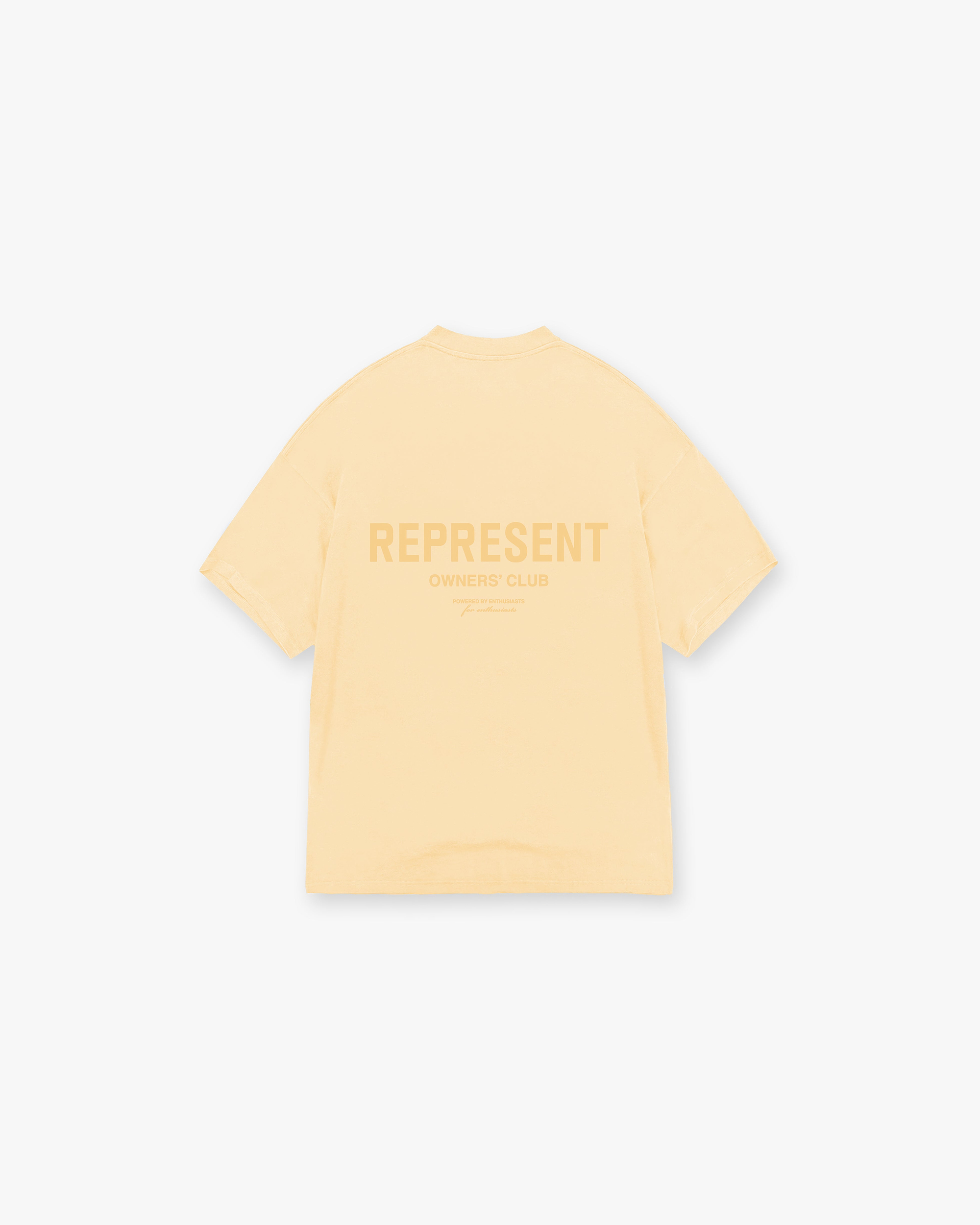 Represent Owners Club T-Shirt - Pastel Yellow