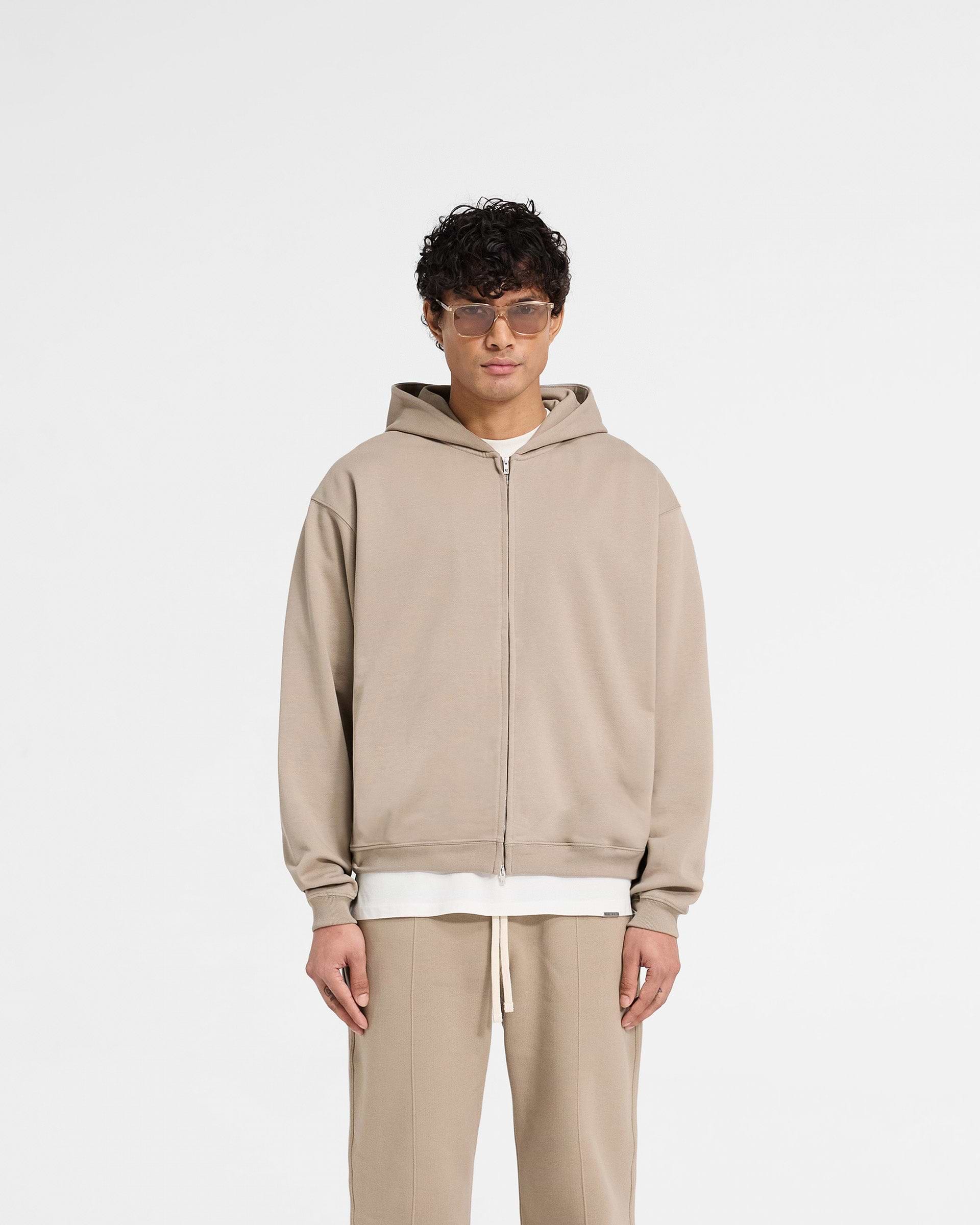 Initial Zip Hoodie - Düne