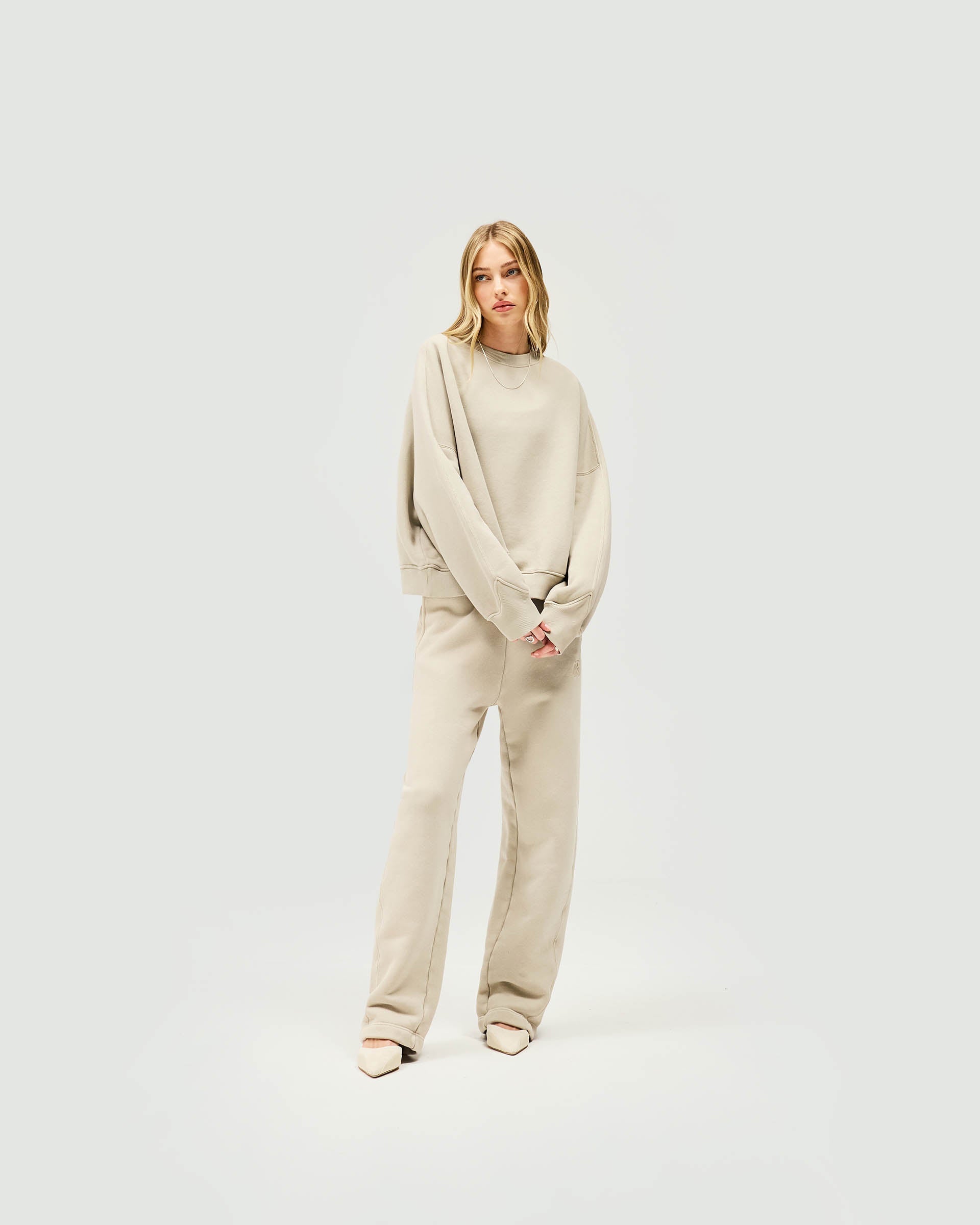 Initial V Notch Sweater - Sturm