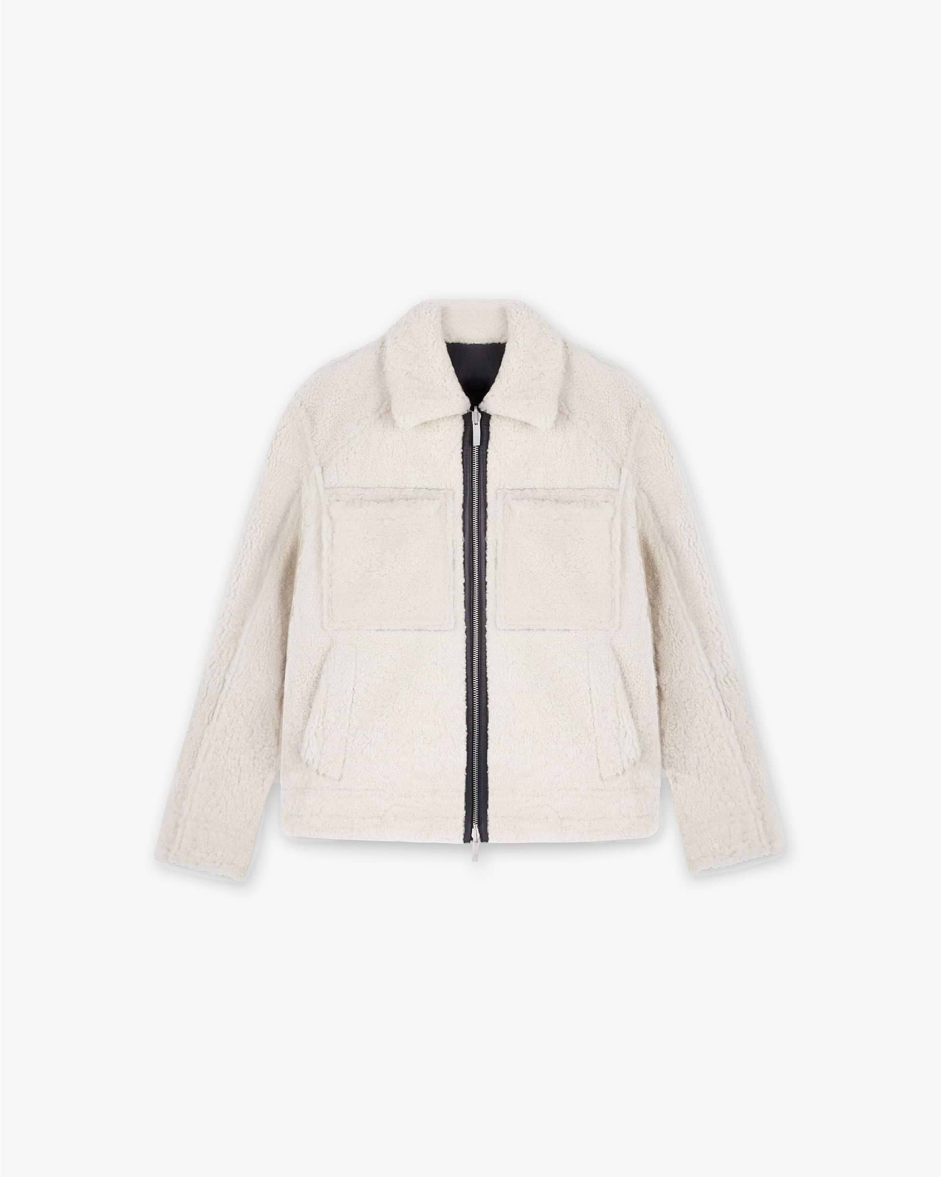 Reversible Shearling Jacket - Schwarz