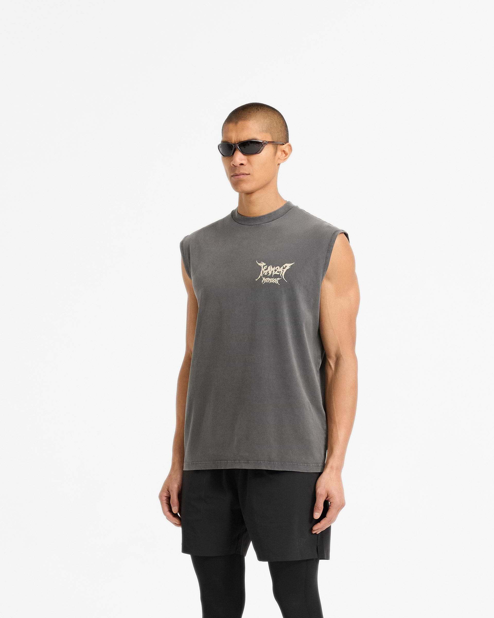 Team 247 X END Débardeur Oversized - Gris délavé