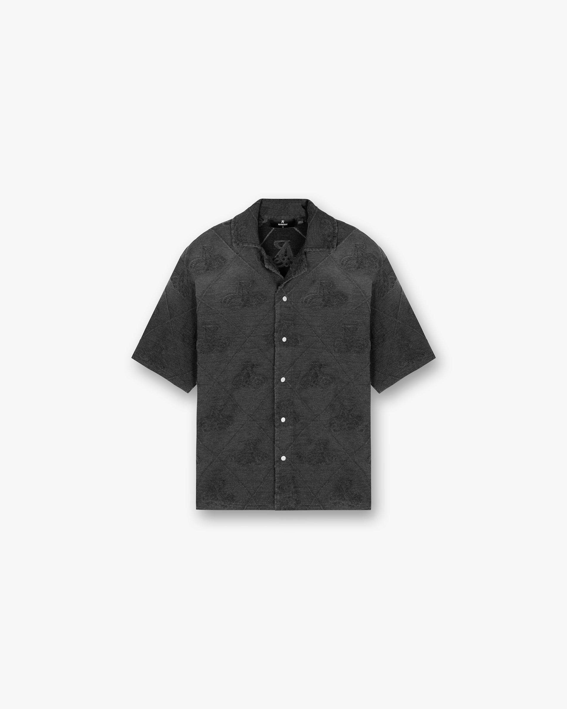 Towelling Shirt - Tiefschwarz