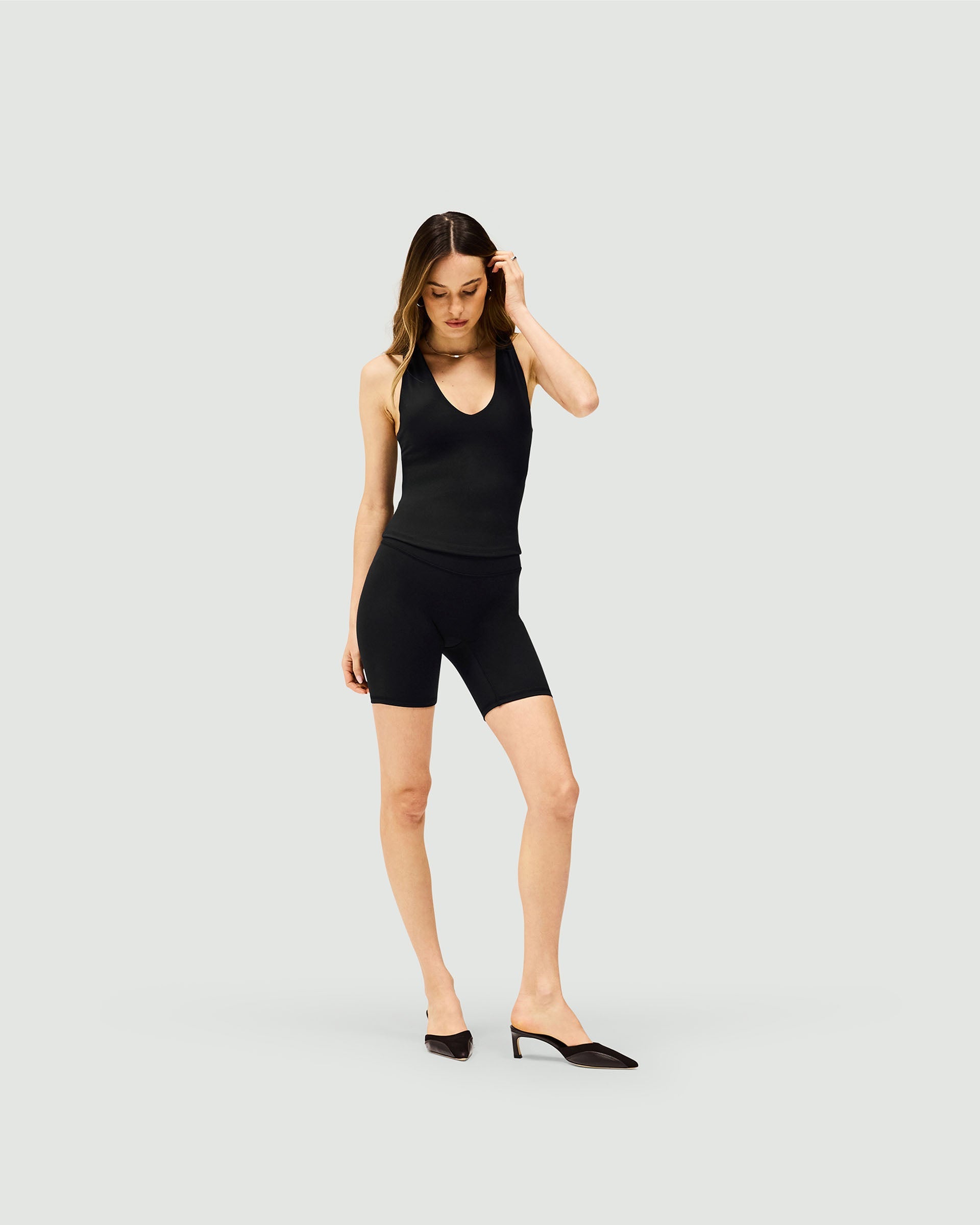 Owners Club Longerline Bike Short - Schwarz