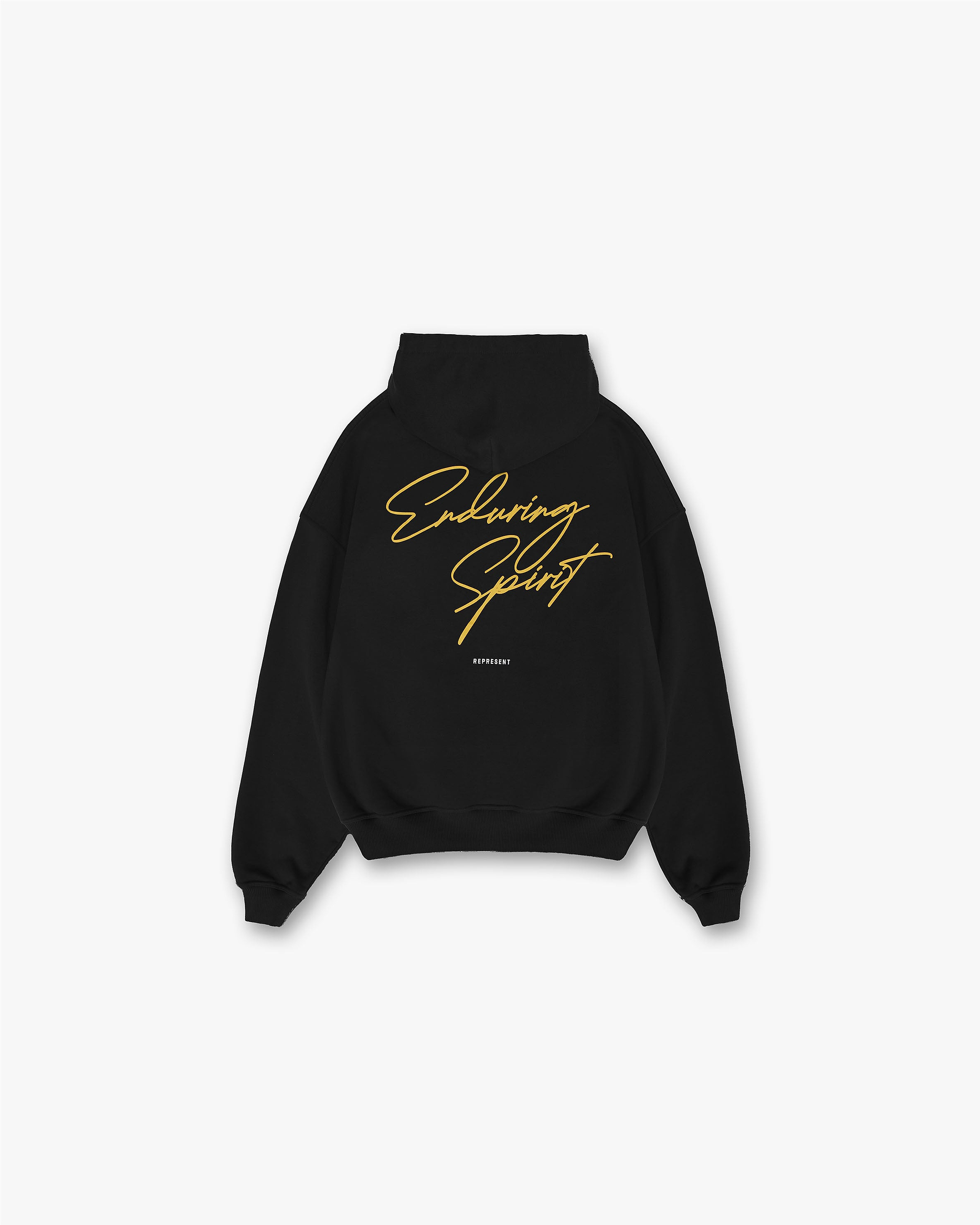 Enduring Spirit Hoodie | Off Black Hoodies FW23 | Represent Clo