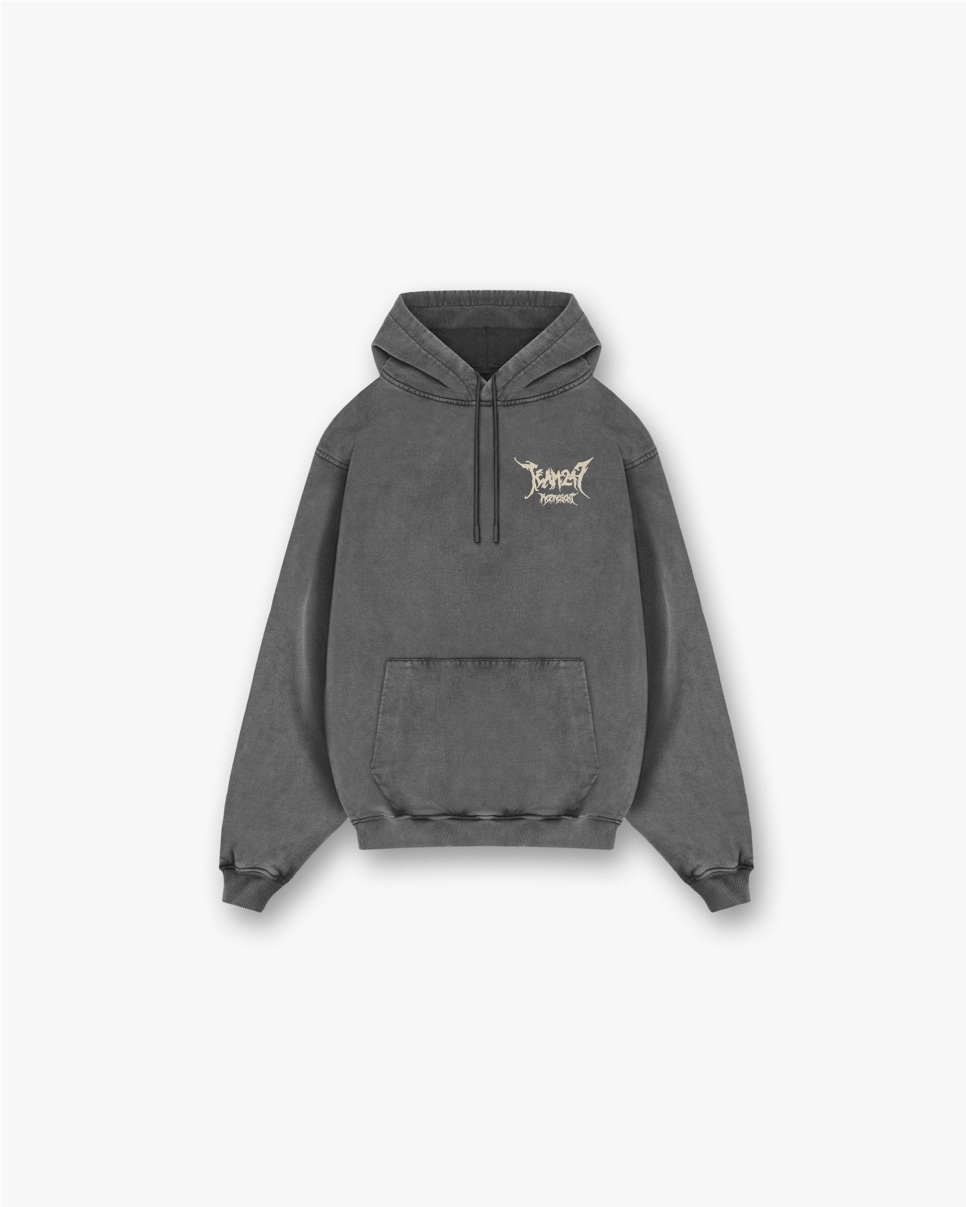 Team 247 X END Oversized Hoodie - Gris délavé