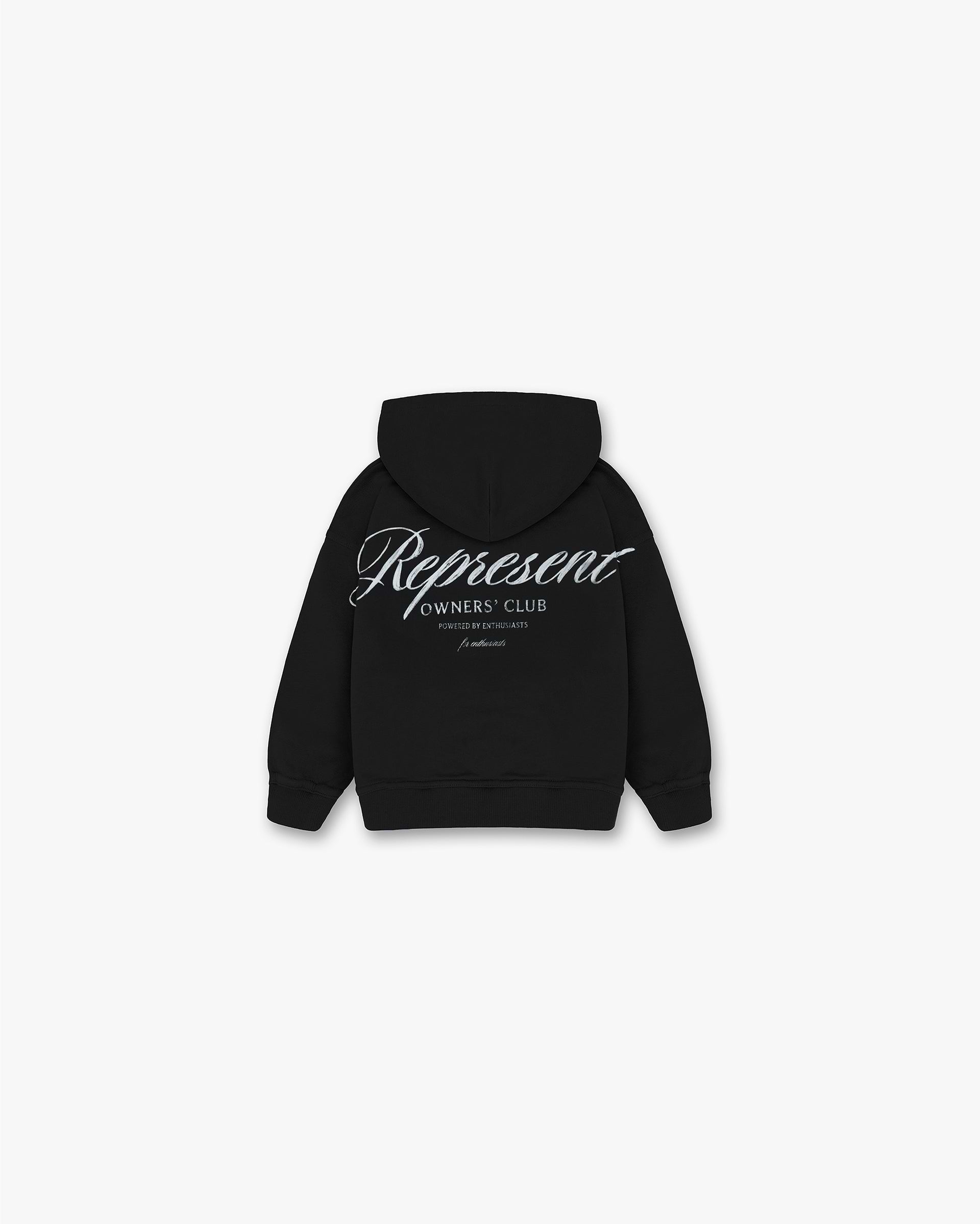 Represent Mini Owners Club Script Hoodie - Jet-Schwarz