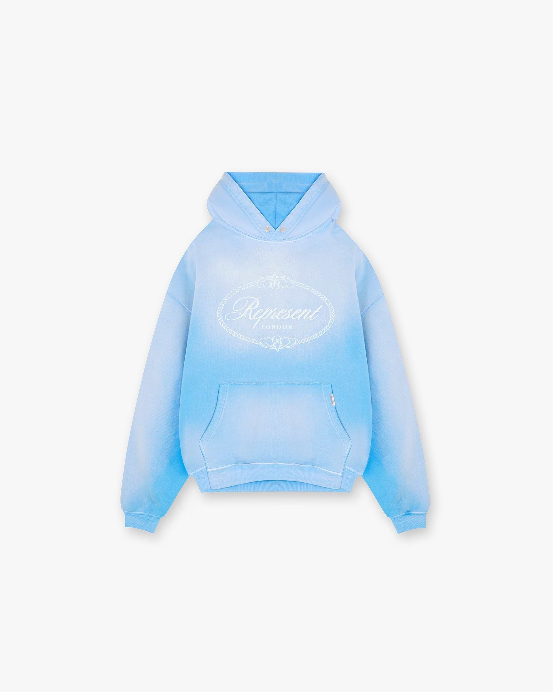 Represent X Harrods Crest Hoodie - Wolkenblau