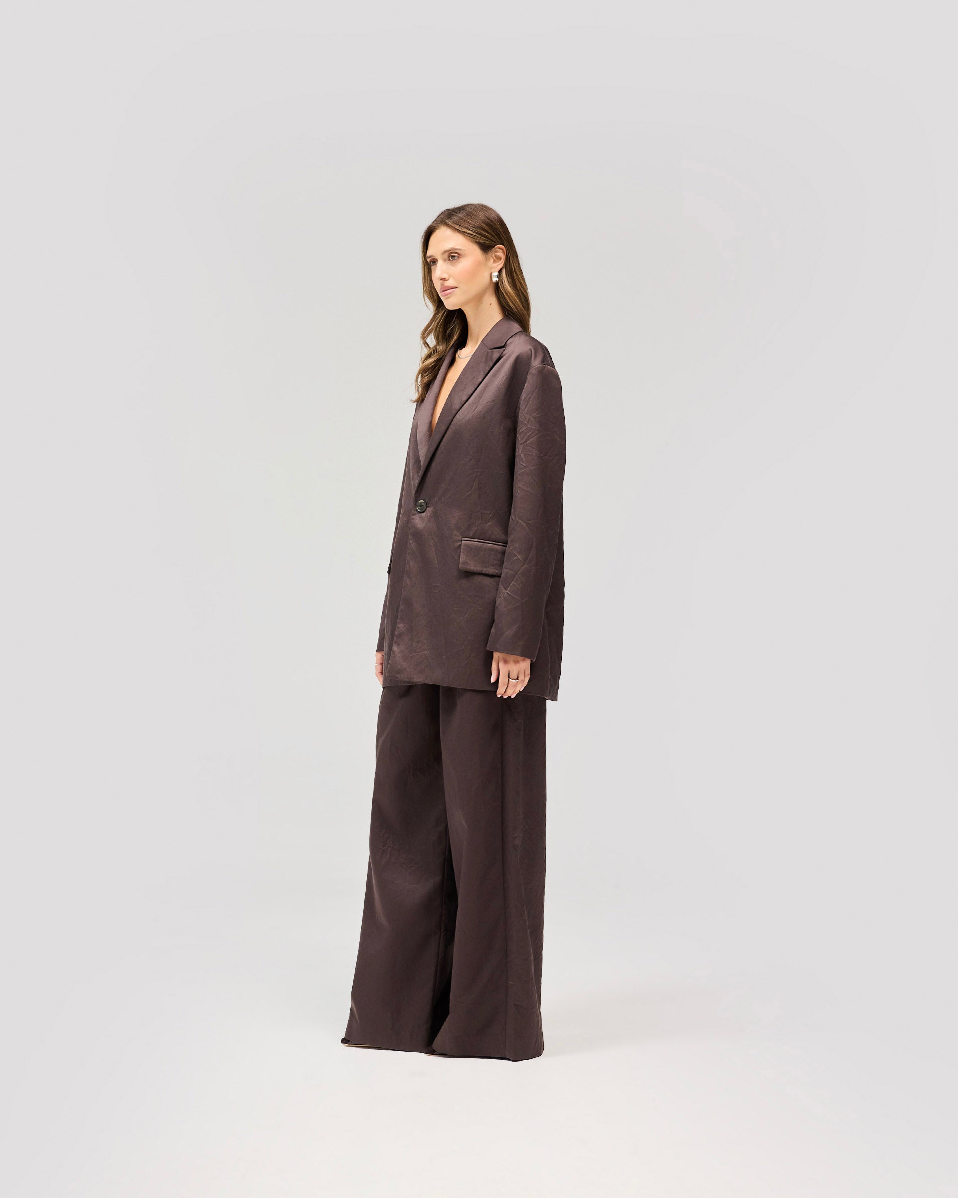 Crimp Jacket - Schwarzer Kaffee