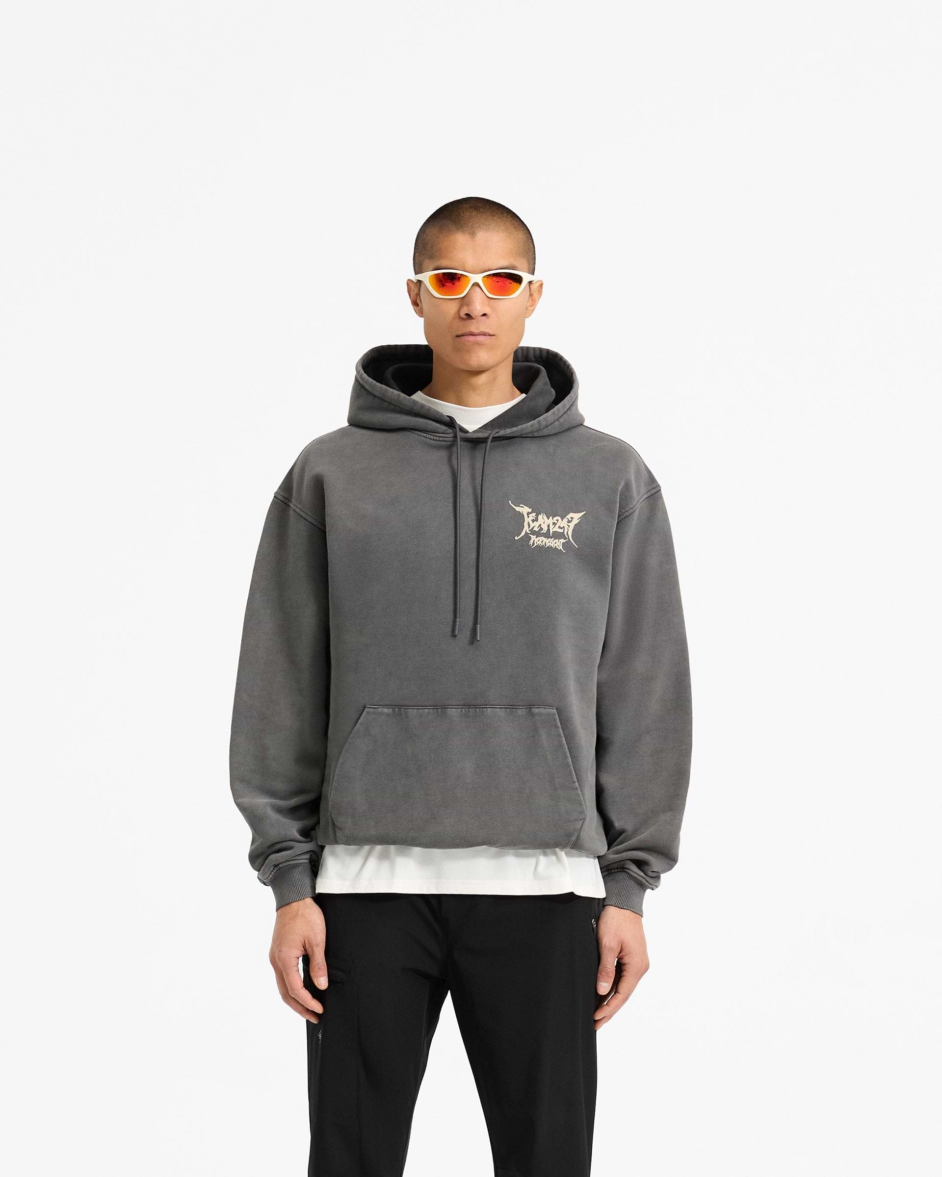 Team 247 X END Oversized Hoodie - Gris délavé